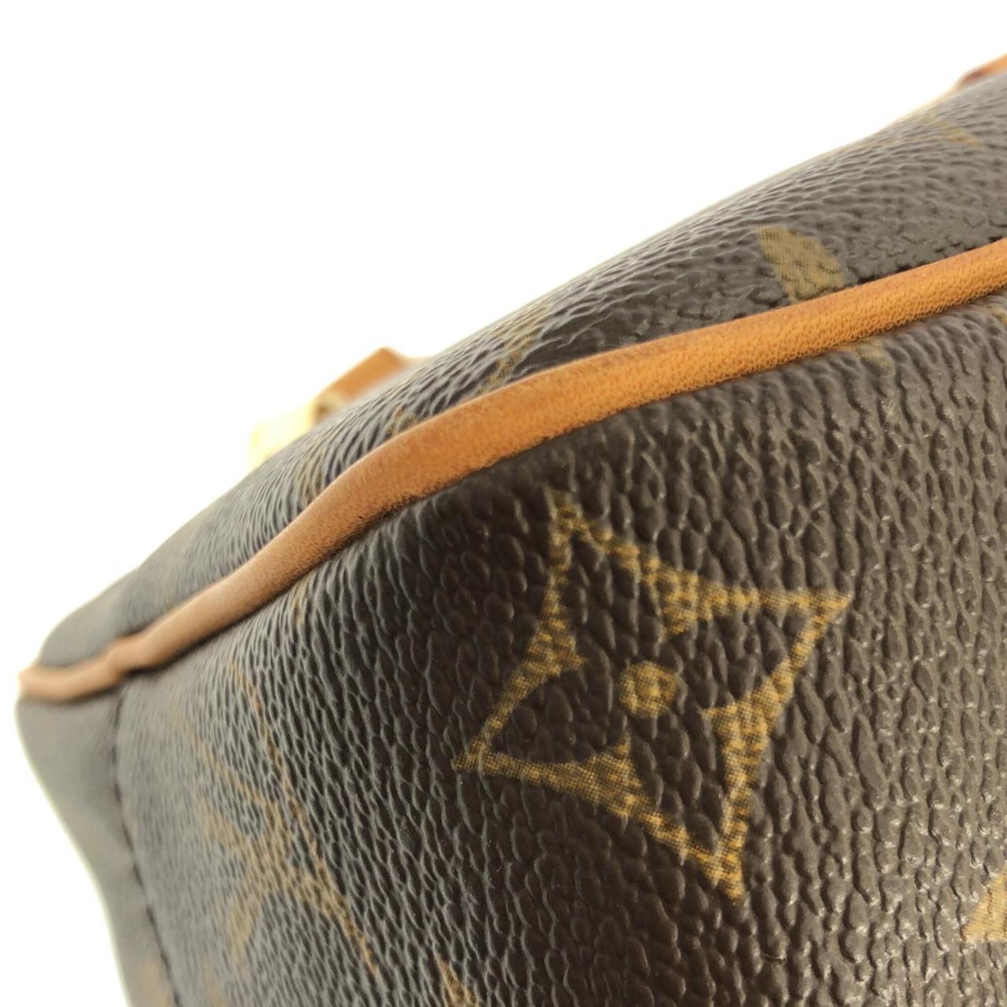 Louis Vuitton Marron Coated Canvas Shoulder Bag (Pre-Owned)