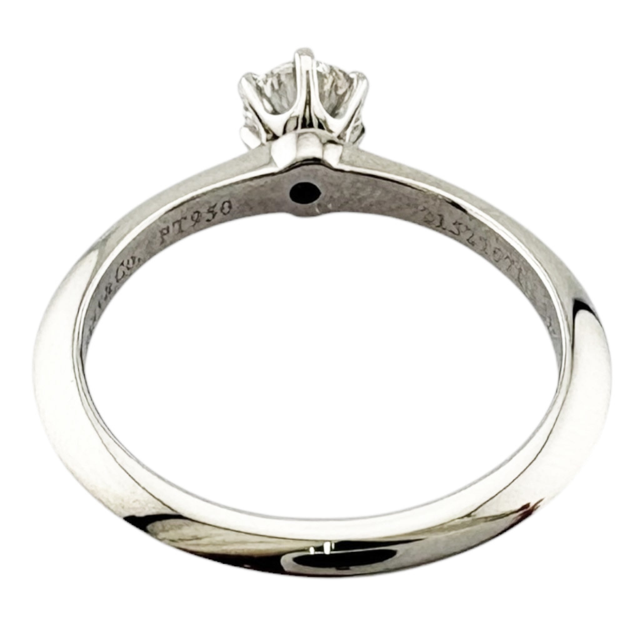 Tiffany Silver Platinum 950 Band Ring (Pre-Owned)