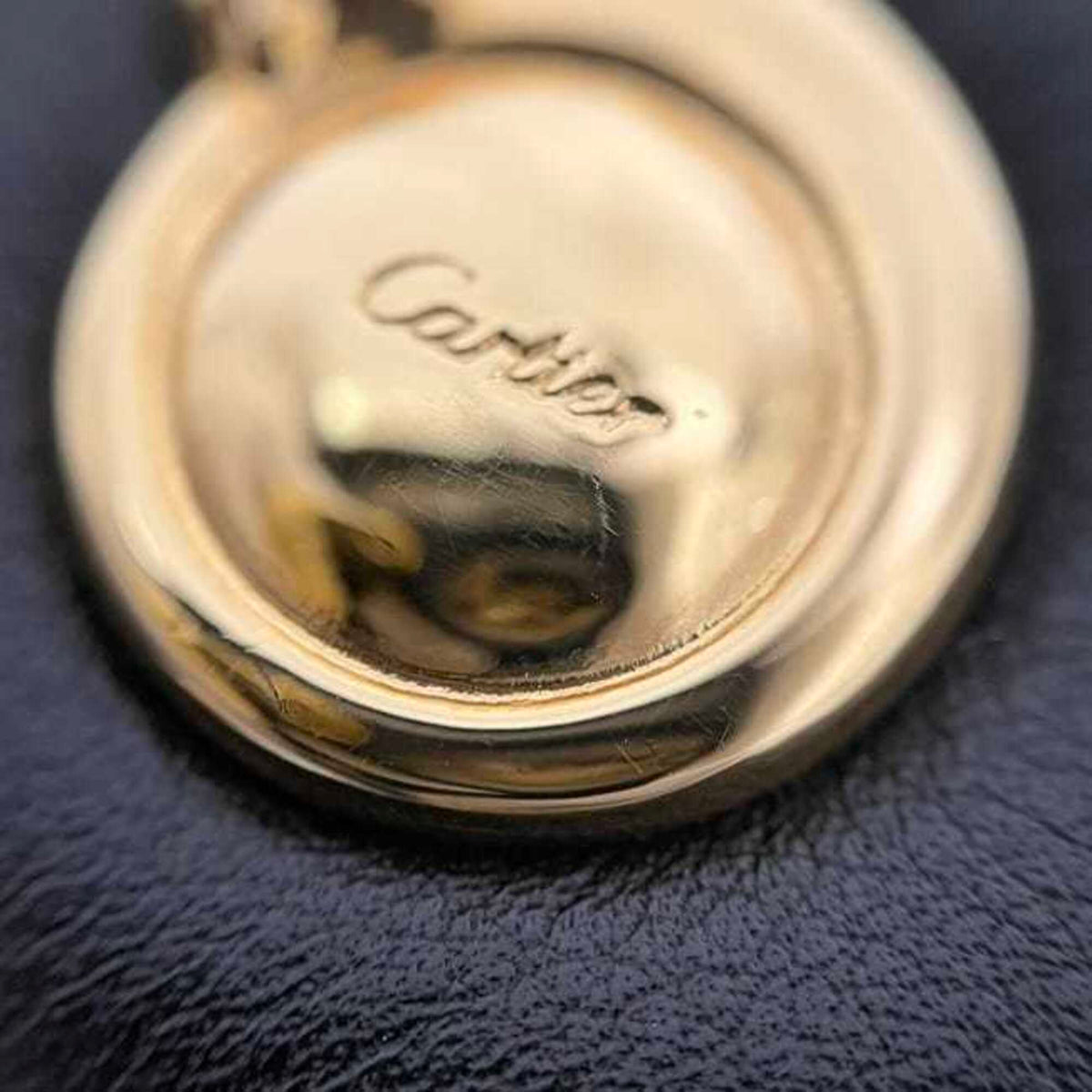 Cartier Panthère Black Leather Pouch (Pre-Owned)