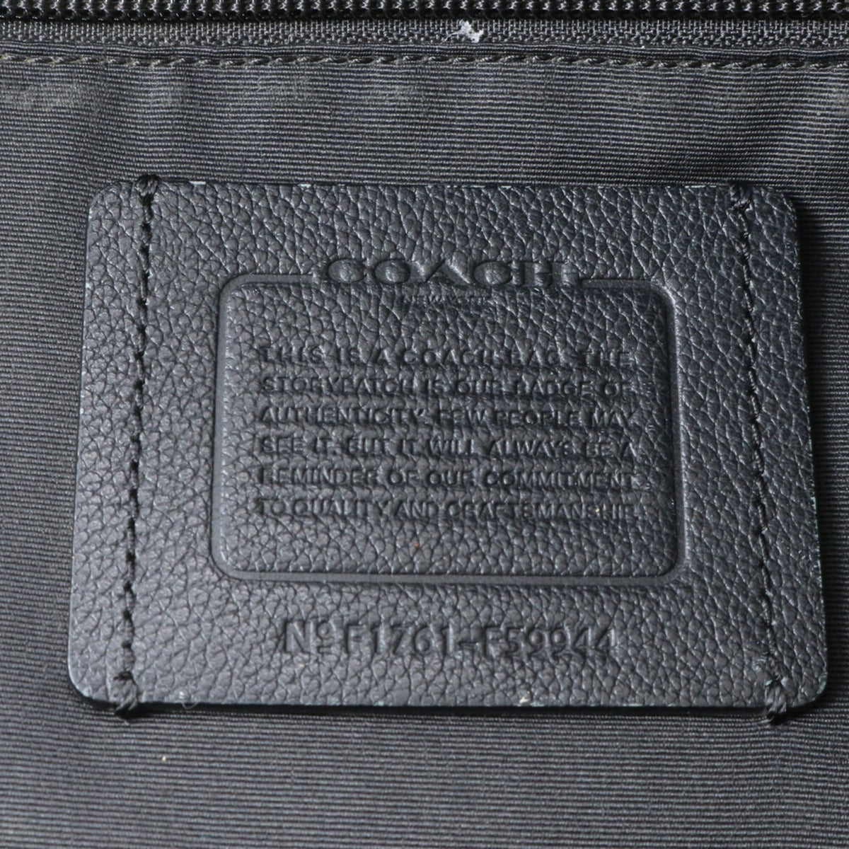 Coach Black Leather Nylon Shoulder Bag (Pre-Owned)