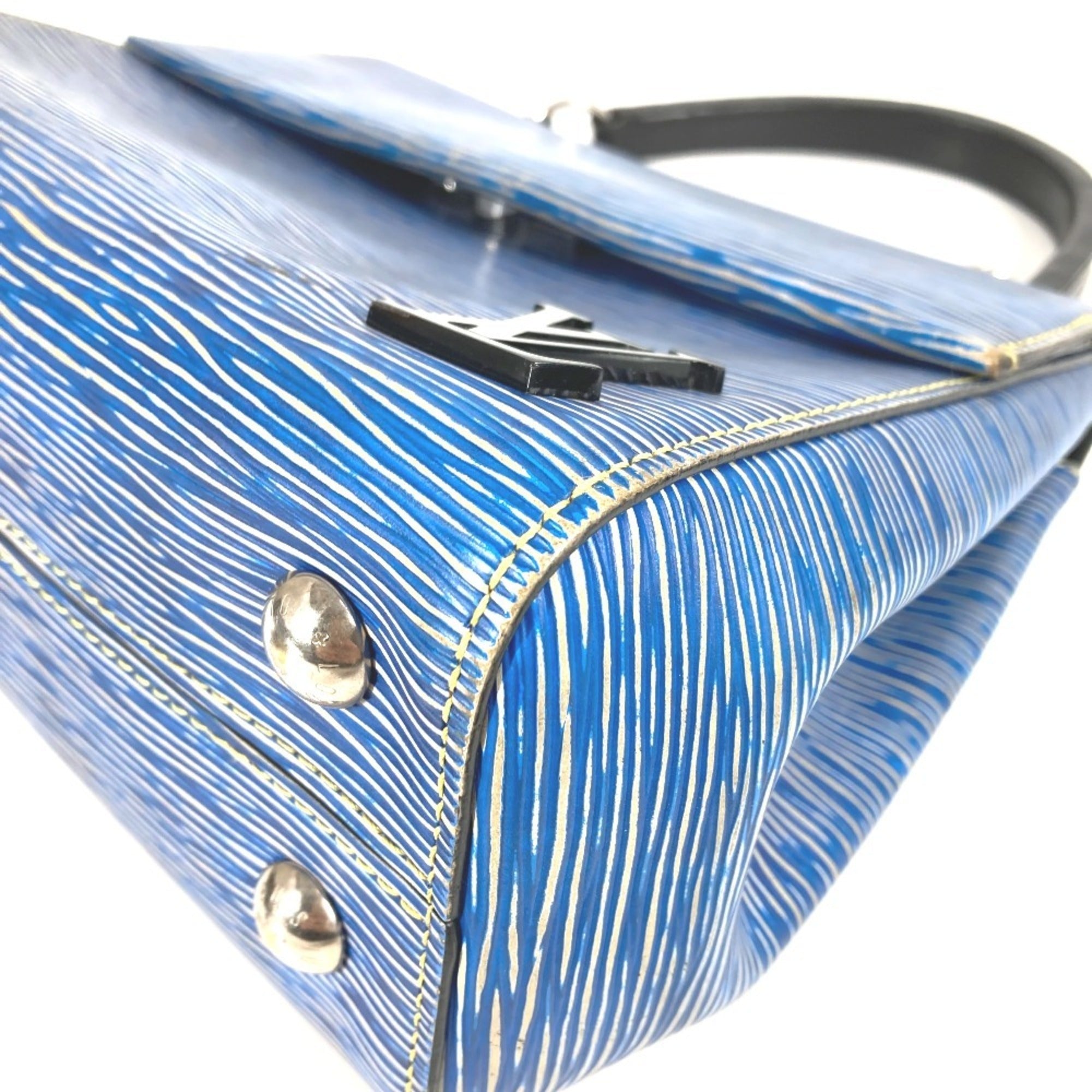 Louis Vuitton Blue Epi Leather Handbag Shoulder Bag (Pre-Owned)