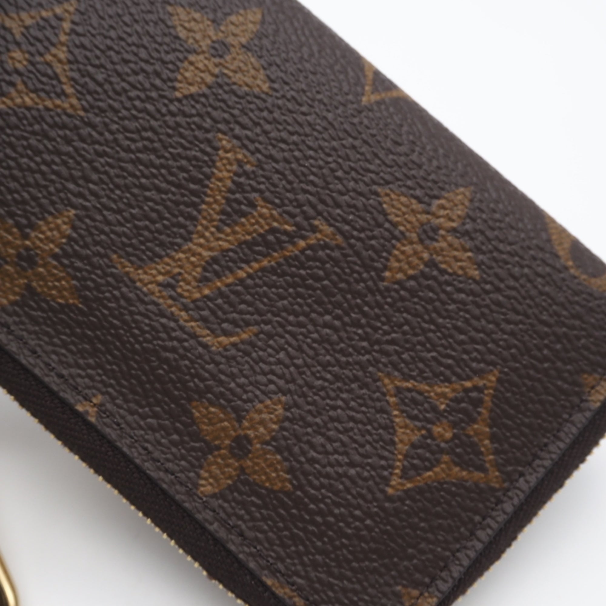 Louis Vuitton Beige Blue Brown Monogram Coated Canvas Coin Purse/Coin Case (Pre-Owned)