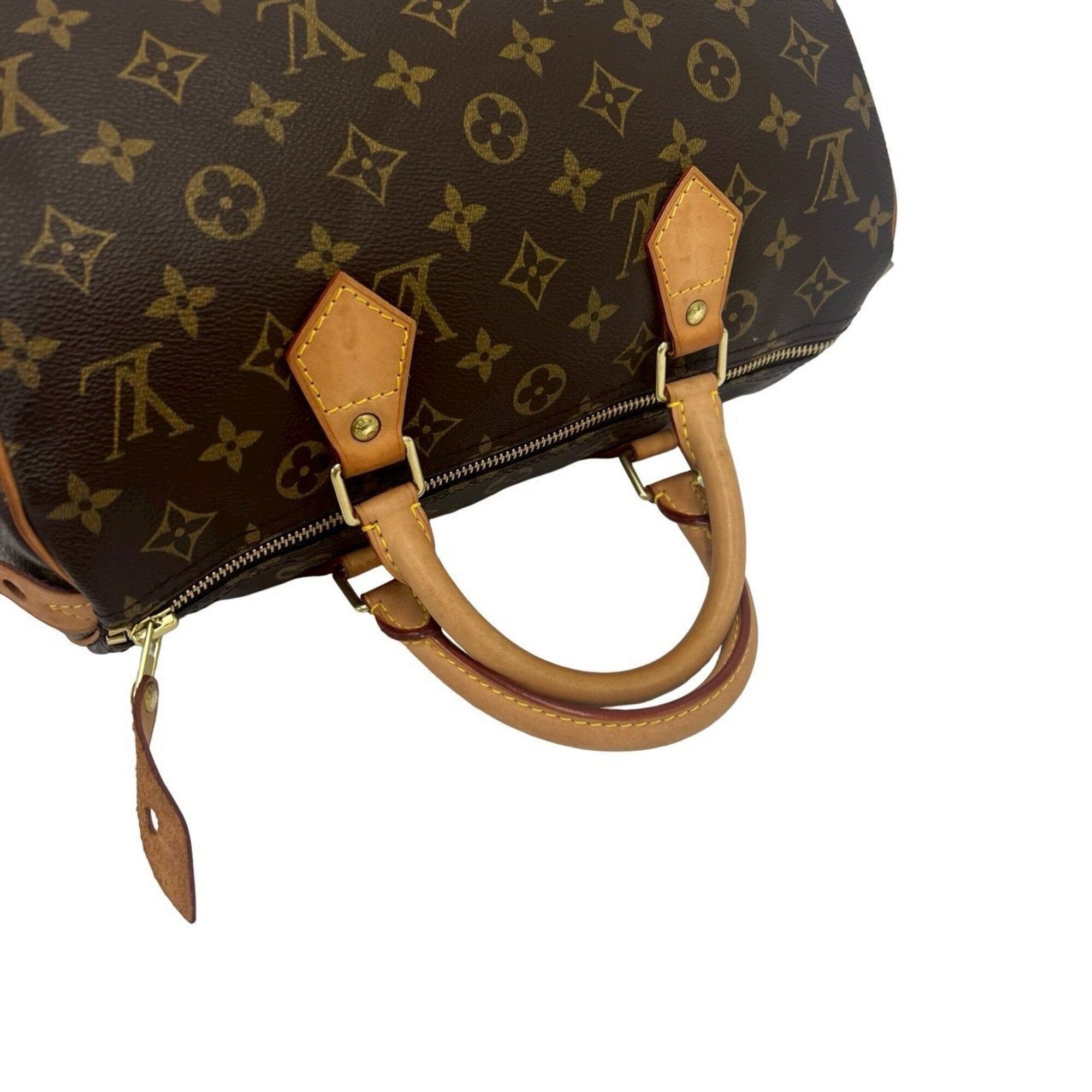 Louis Vuitton Brown Leather Pvc Boston Bag Handbag (Pre-Owned)