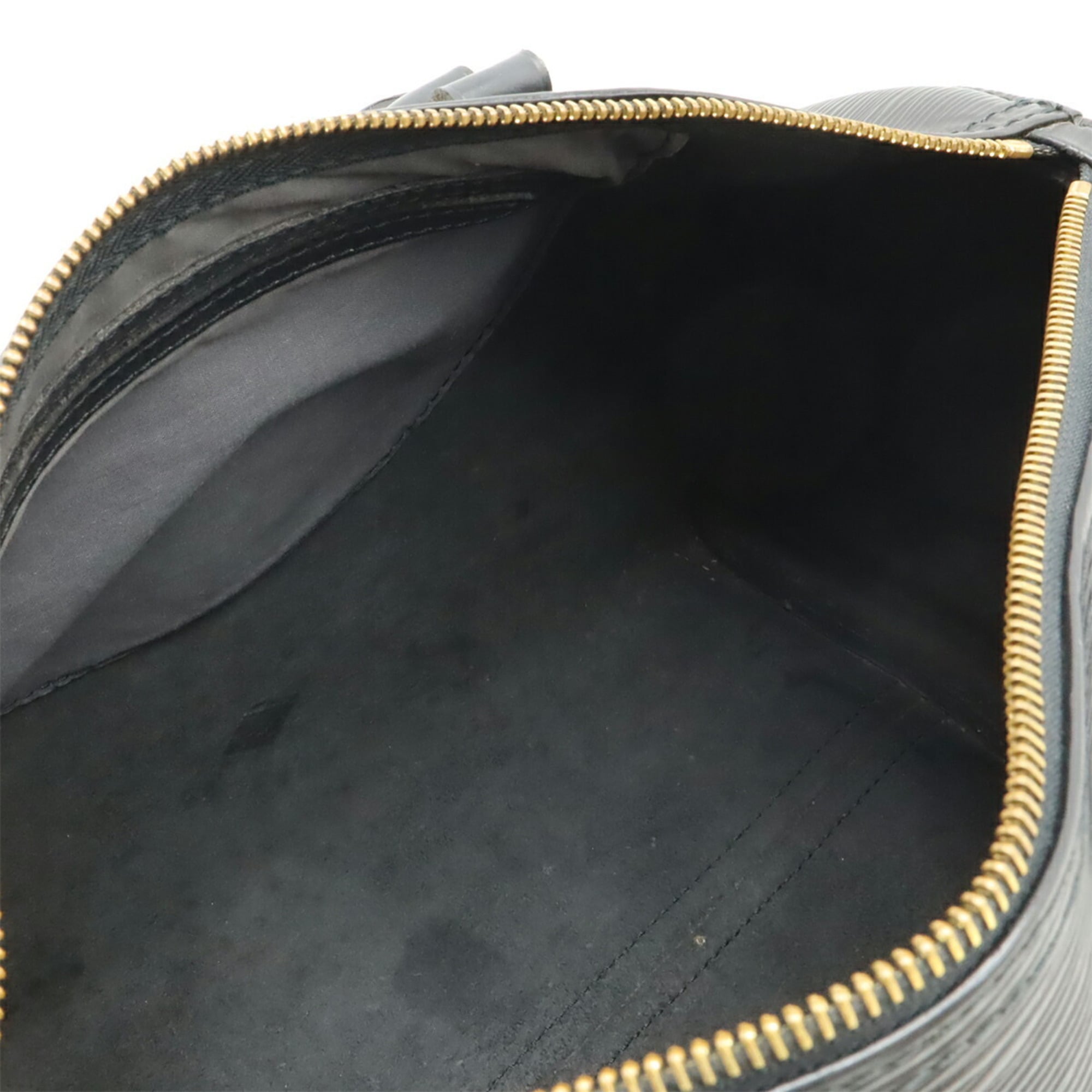 Louis Vuitton Black Noir Epi Leather Boston Bag Handbag (Pre-Owned)