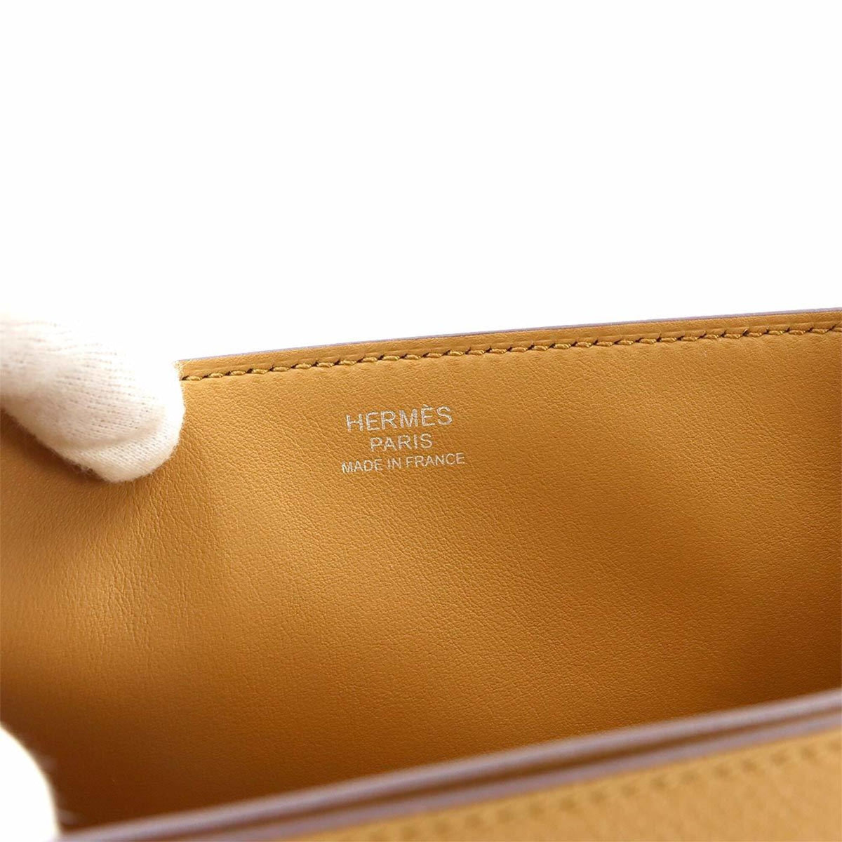 Hermes Brown Caramel Leather Handbag Tote Bag (Pre-Owned)