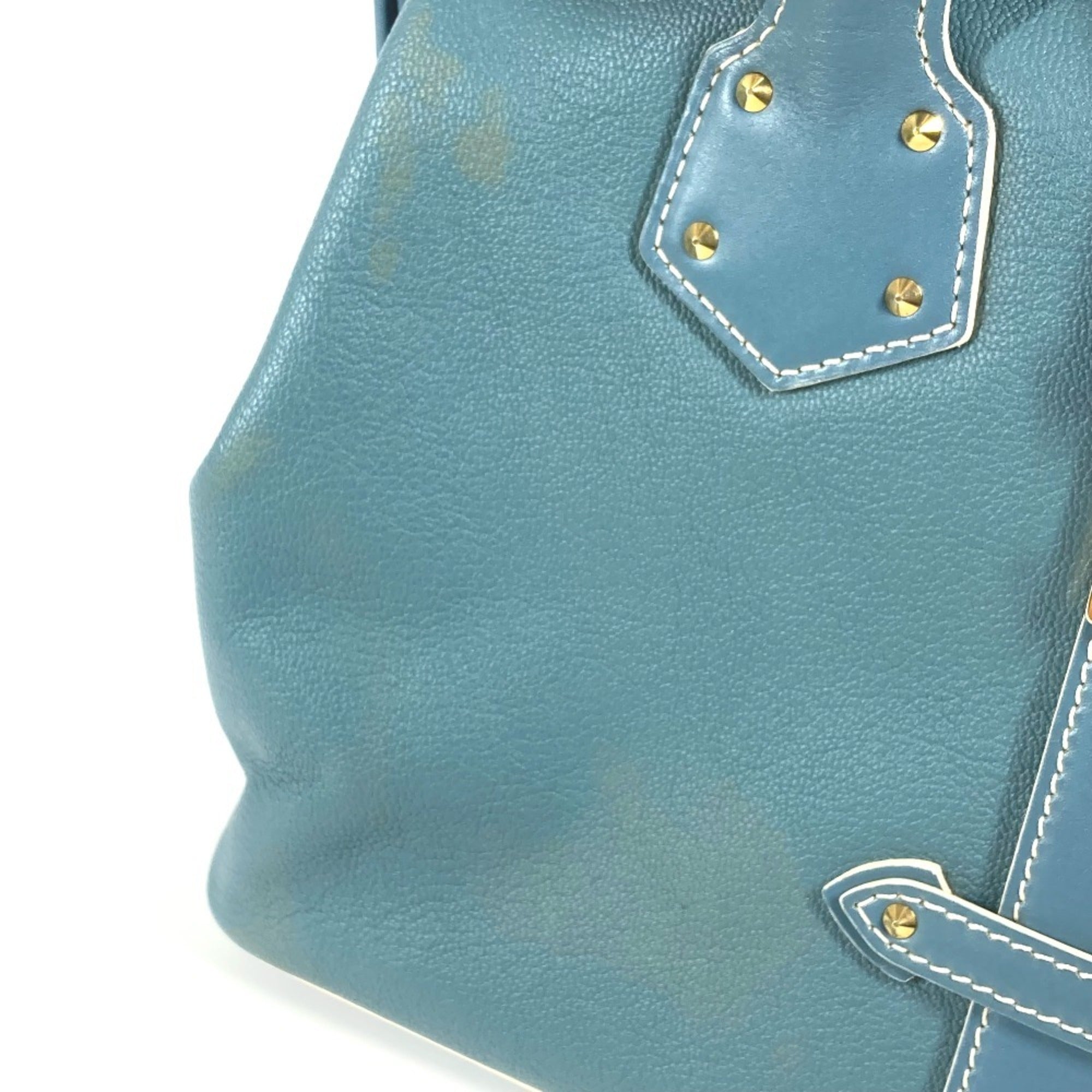 Louis Vuitton Blue Suhali Leather Leather Handbag Tote Bag (Pre-Owned)