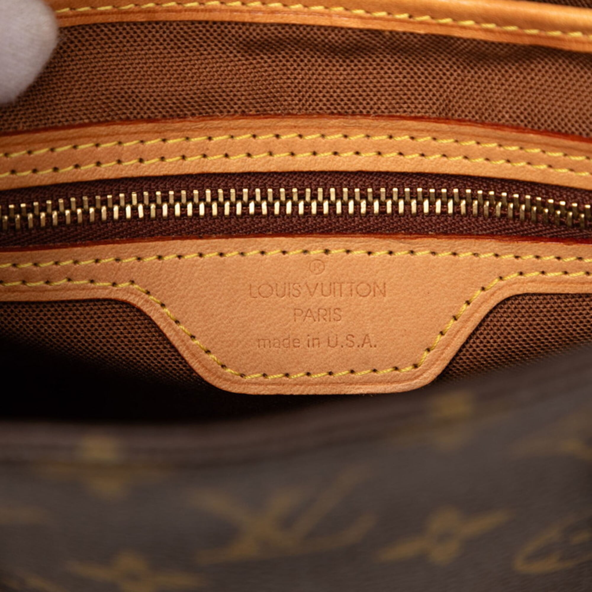 Louis Vuitton Monogram Brown Pvc Leather Handbag Tote Bag (Pre-Owned)