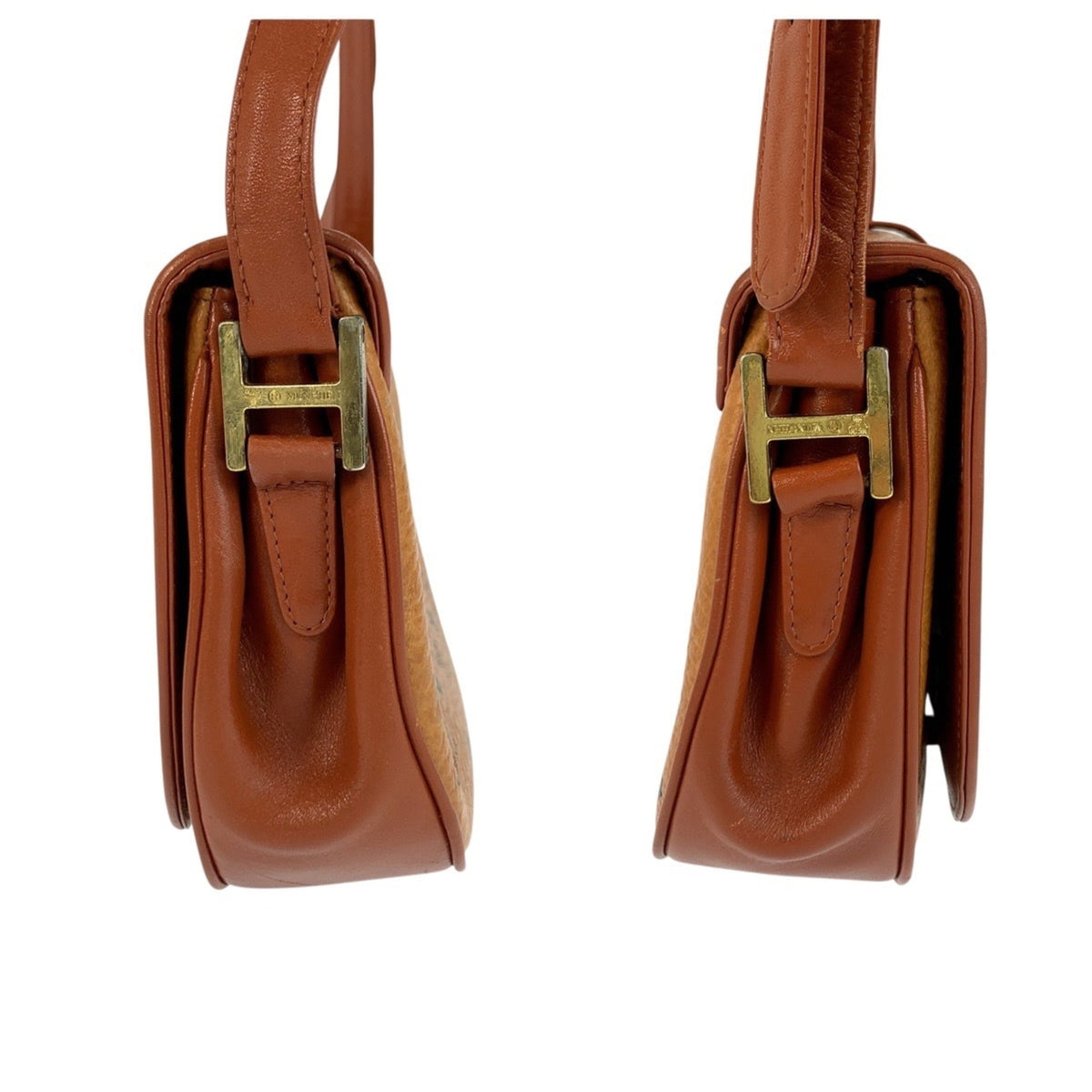 Mcm Brown Leather Pochette Shoulder Bag (Pre-Owned)