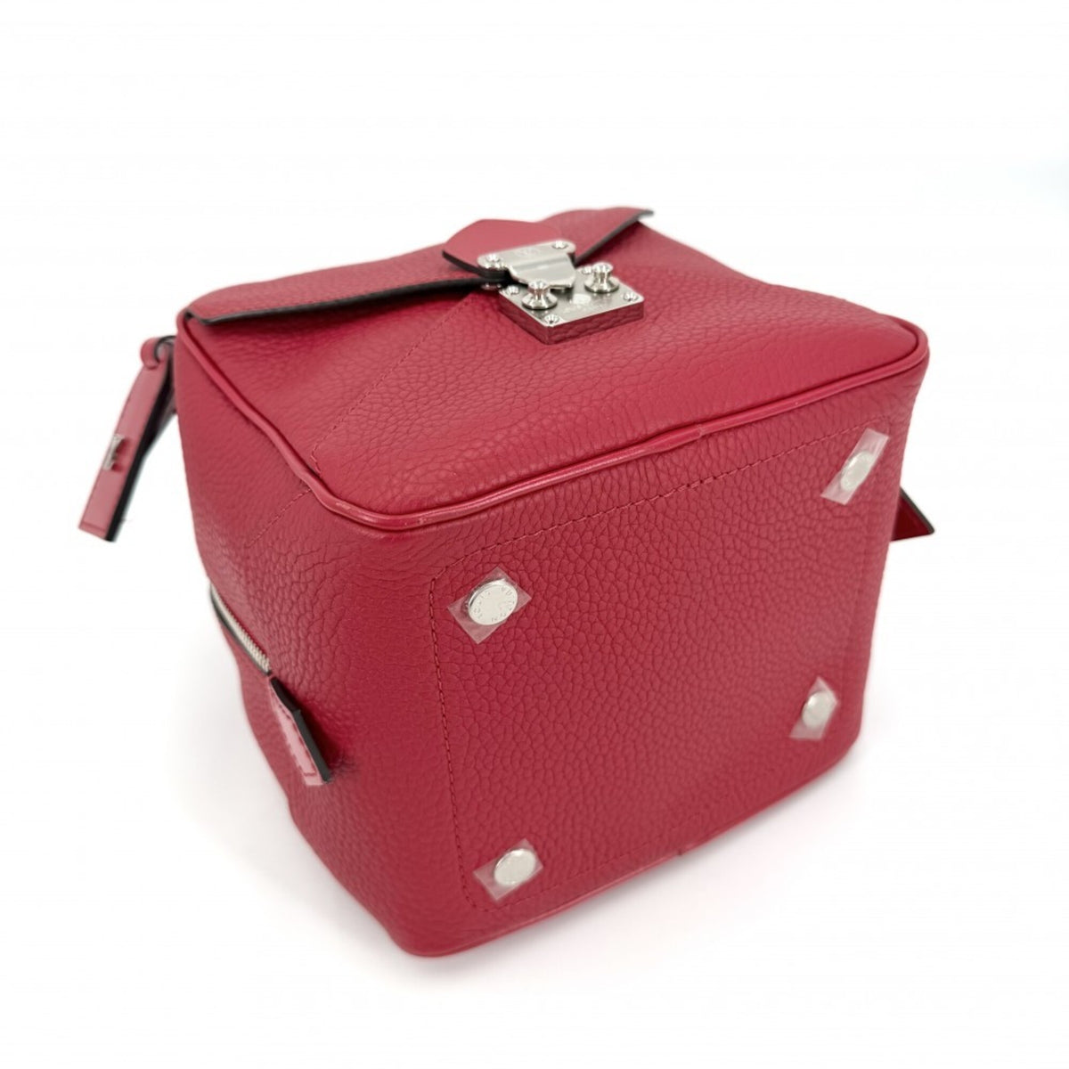 Louis Vuitton Red Color Leather Handbag Shoulder Bag (Pre-Owned)