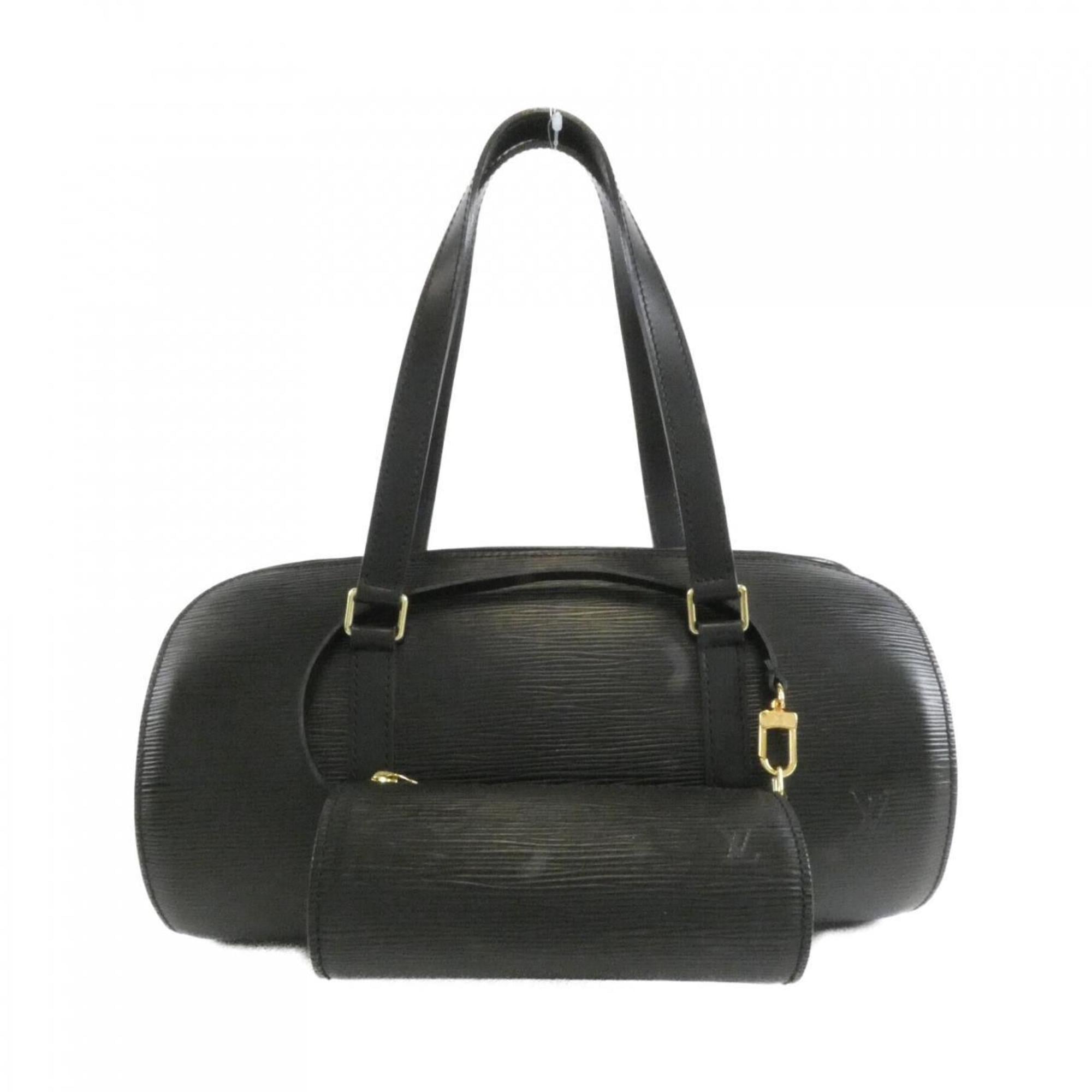 Louis Vuitton Black Leather Handbag (Pre-Owned)