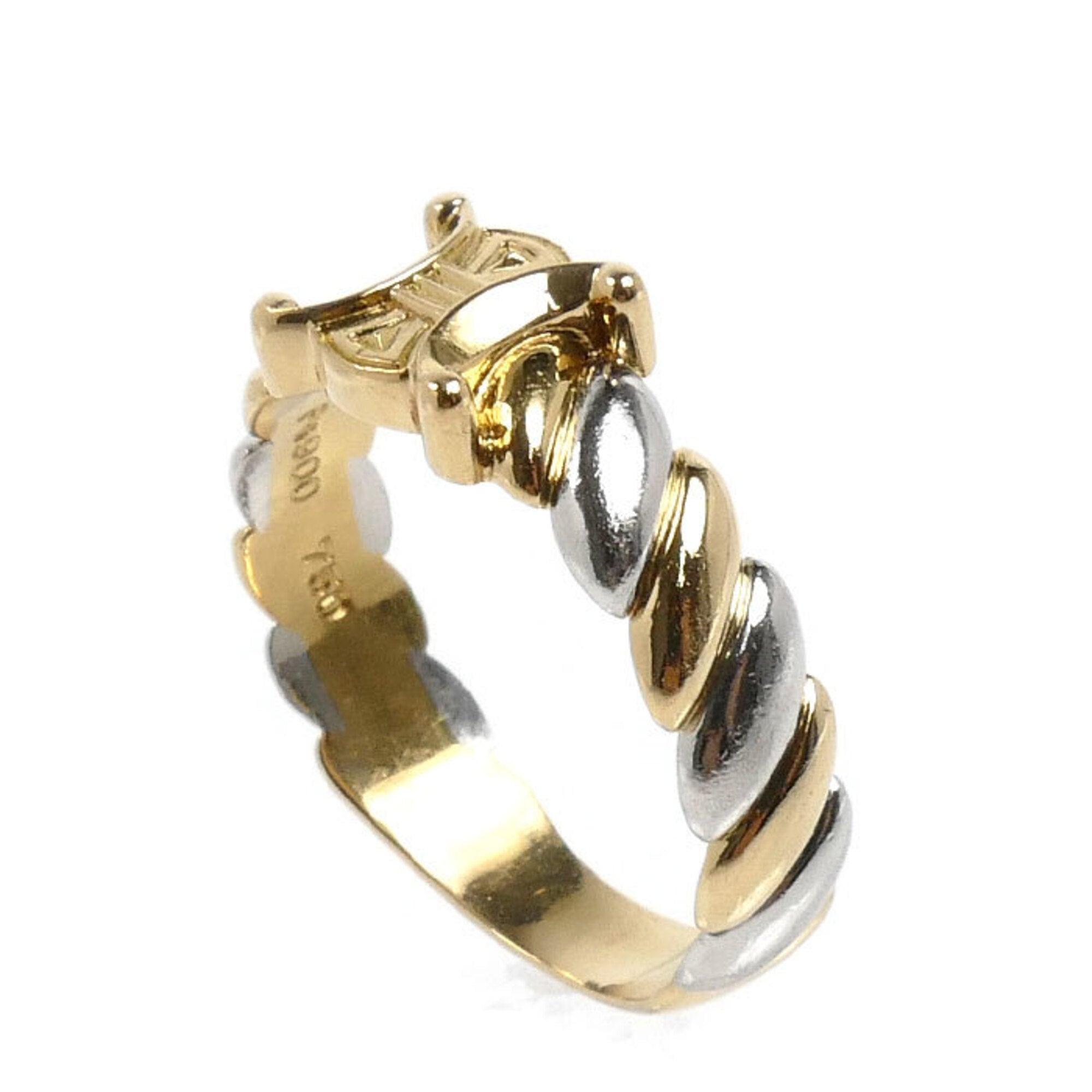 Celine Yellow Gold (18K) Platinum 900 Band Ring (Pre-Owned)