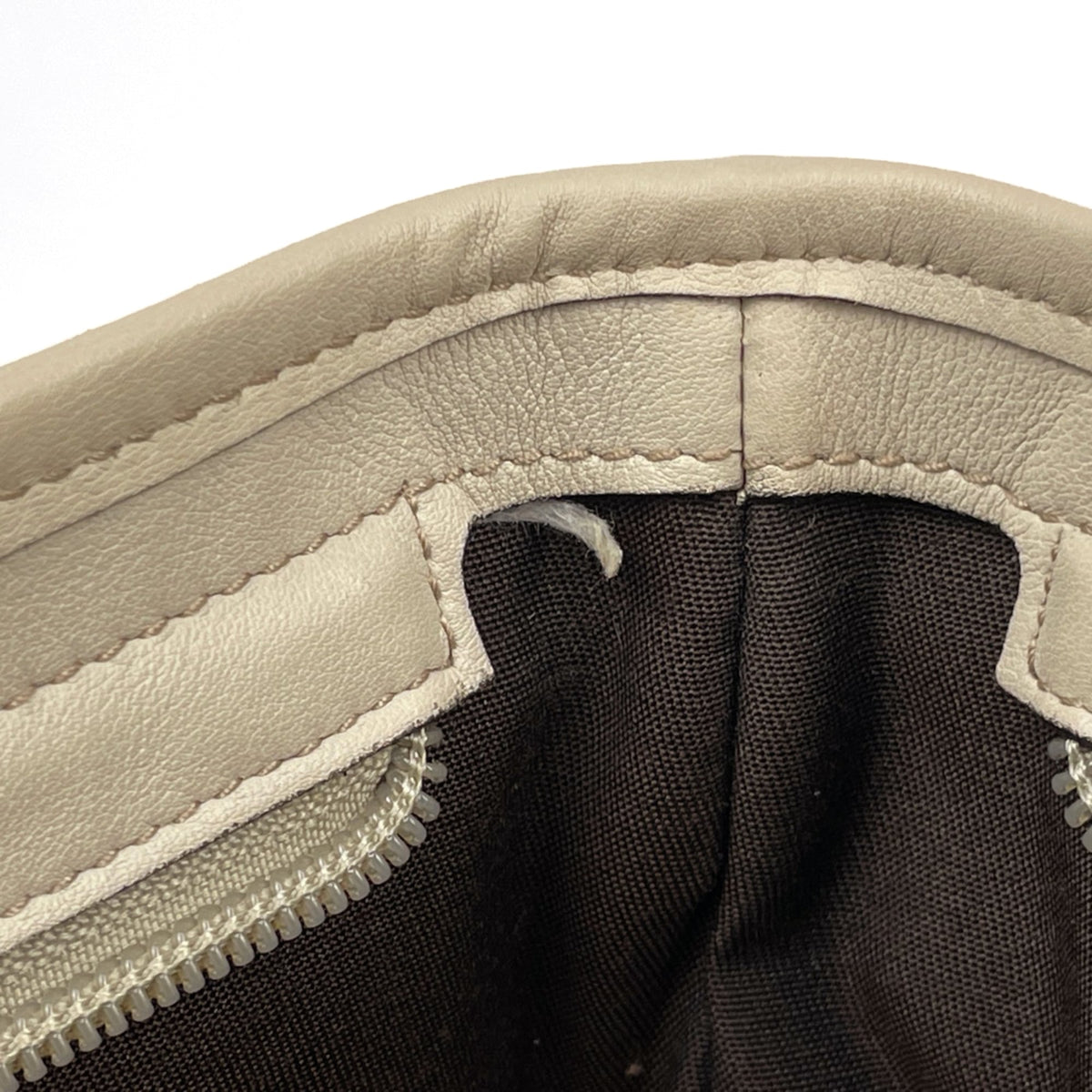 Gucci Beige Gg Canvas Leather Shoulder Bag (Pre-Owned)