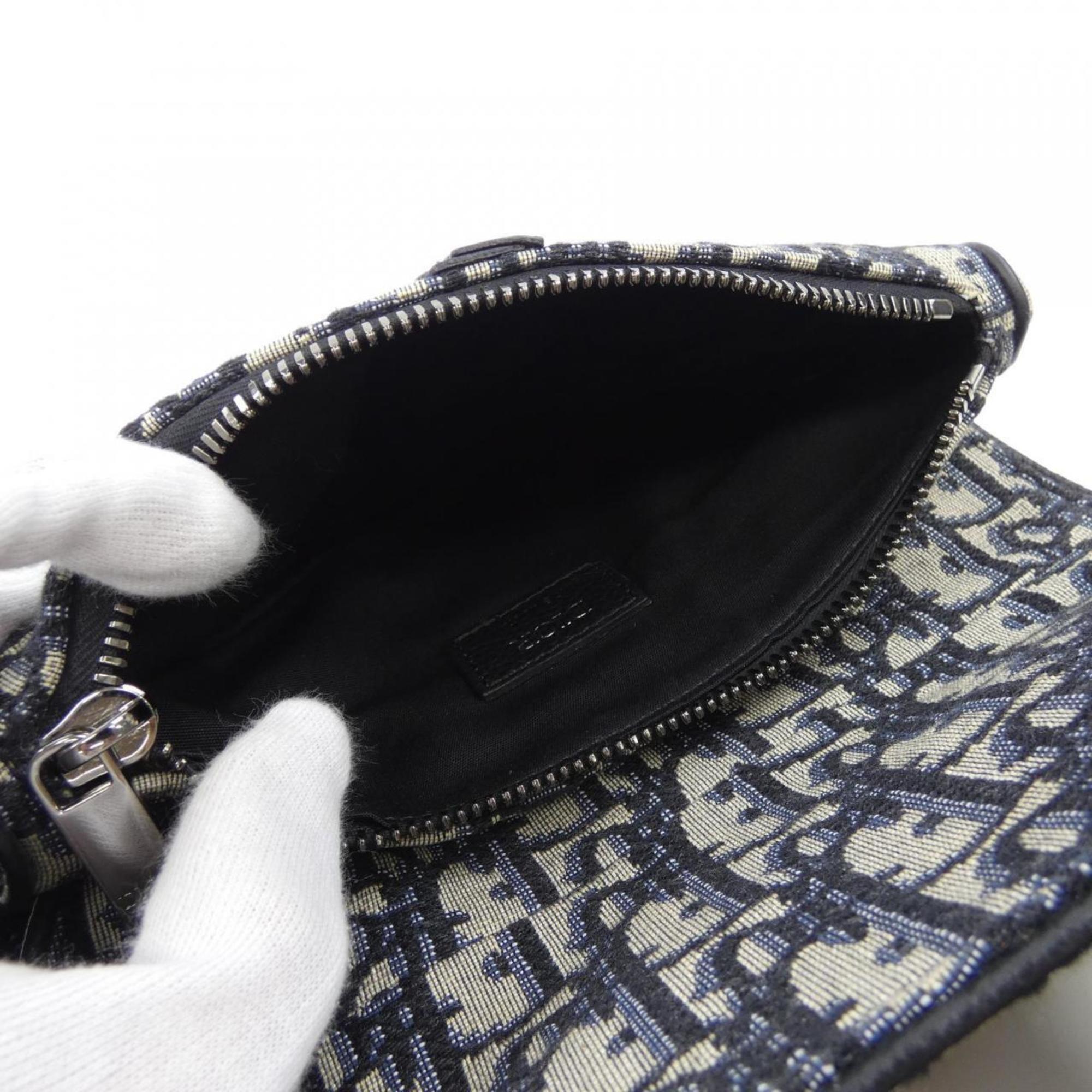 Christian Dior Beige Black Navy Handbag (Pre-Owned)