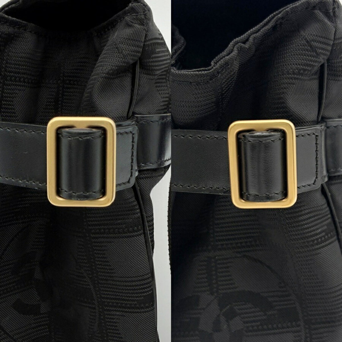 Chanel Black New Travel Line Nylon Jacquard Leather Messenger Bag (Pre-Owned)
