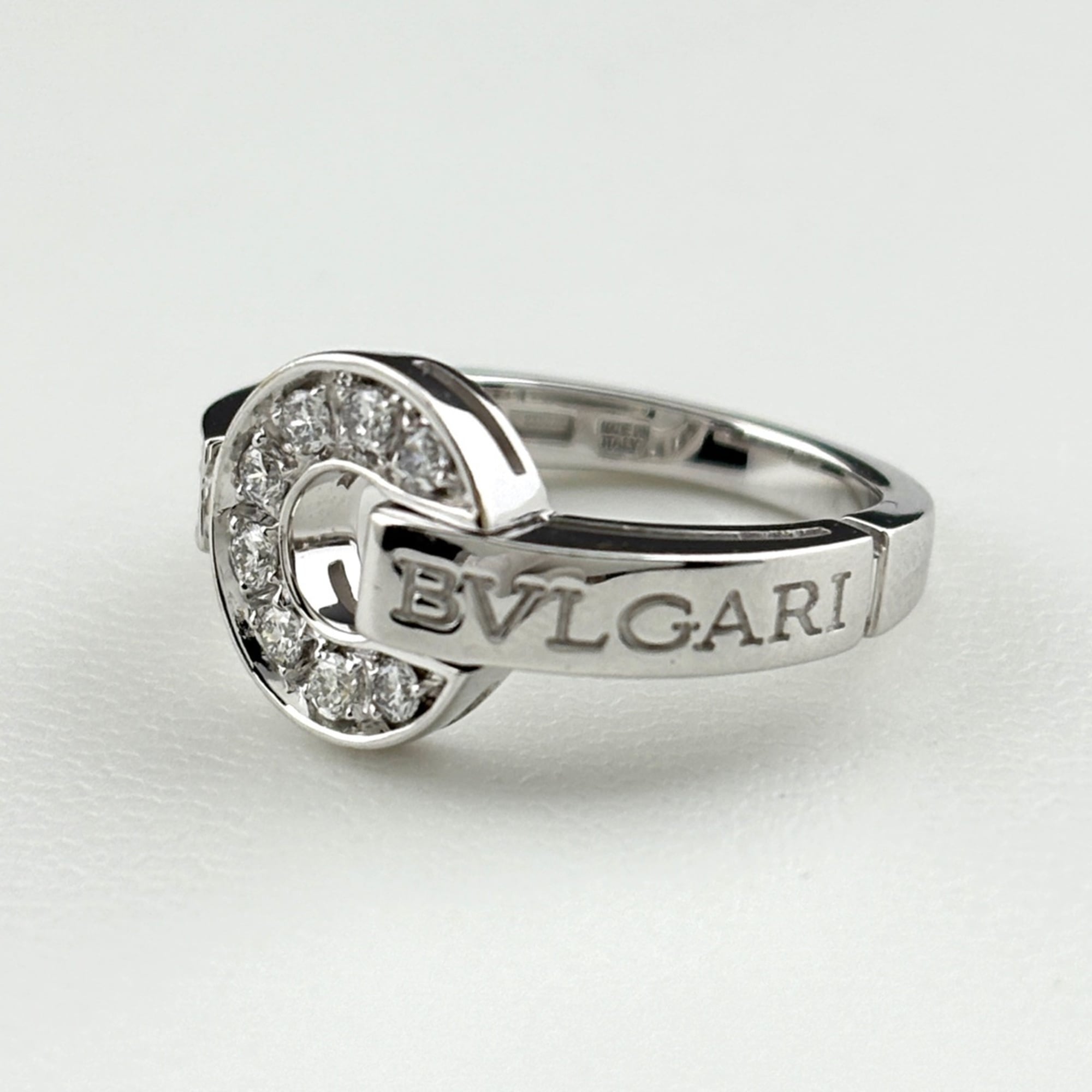 Bvlgari White Gold Band Ring (Pre-Owned)