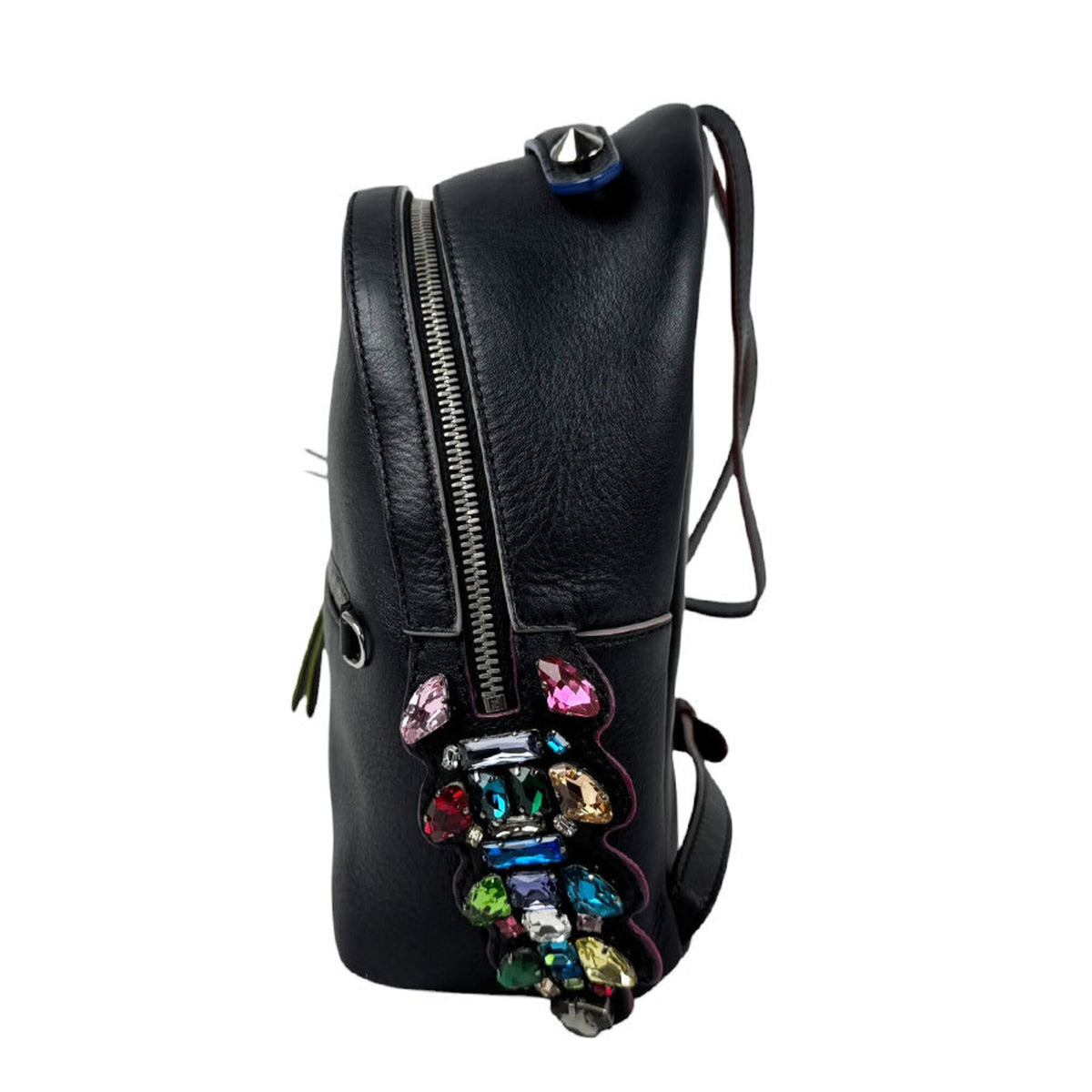 Fendi Black Leather Backpack (Pre-Owned)