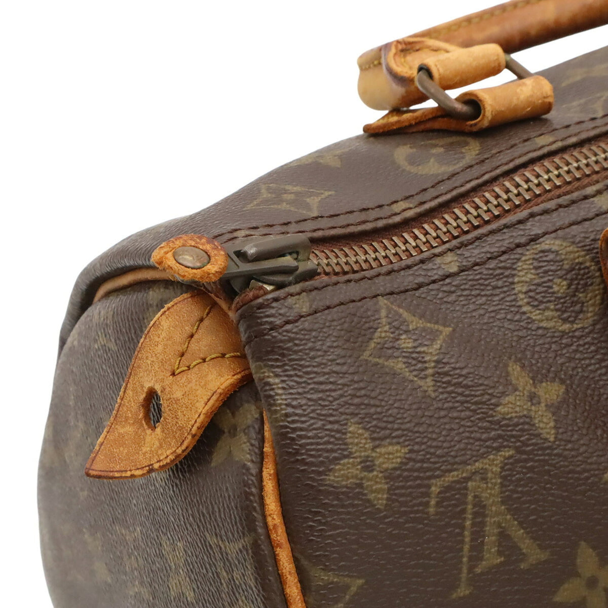 Louis Vuitton Brown Galle Monogram White Monogram Handbag (Pre-Owned)
