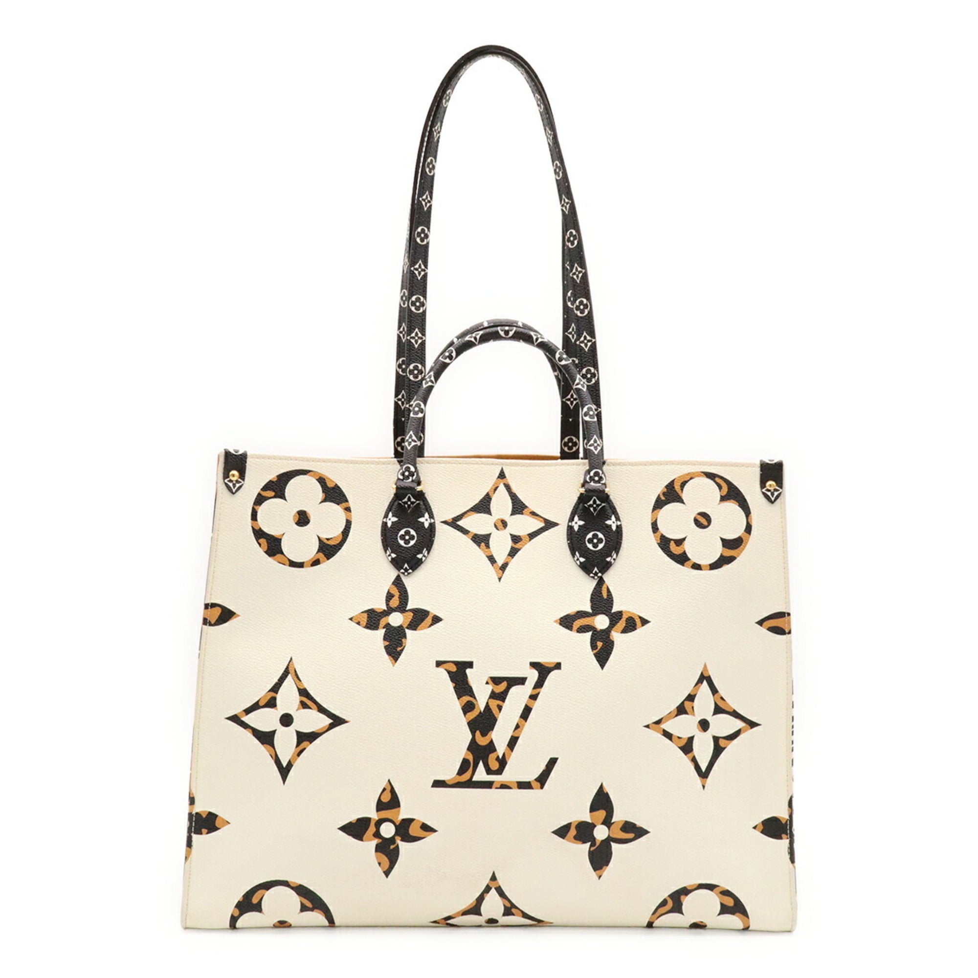 Louis Vuitton Camel Ivory Monogram Shoulder Bag Tote Bag (Pre-Owned)