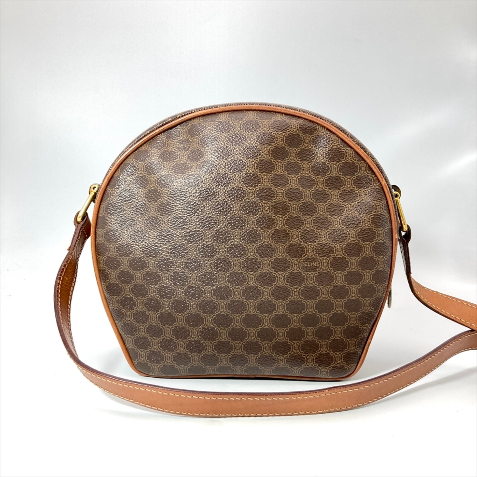Celine Brown Leather Pochette Shoulder Bag (Pre-Owned)