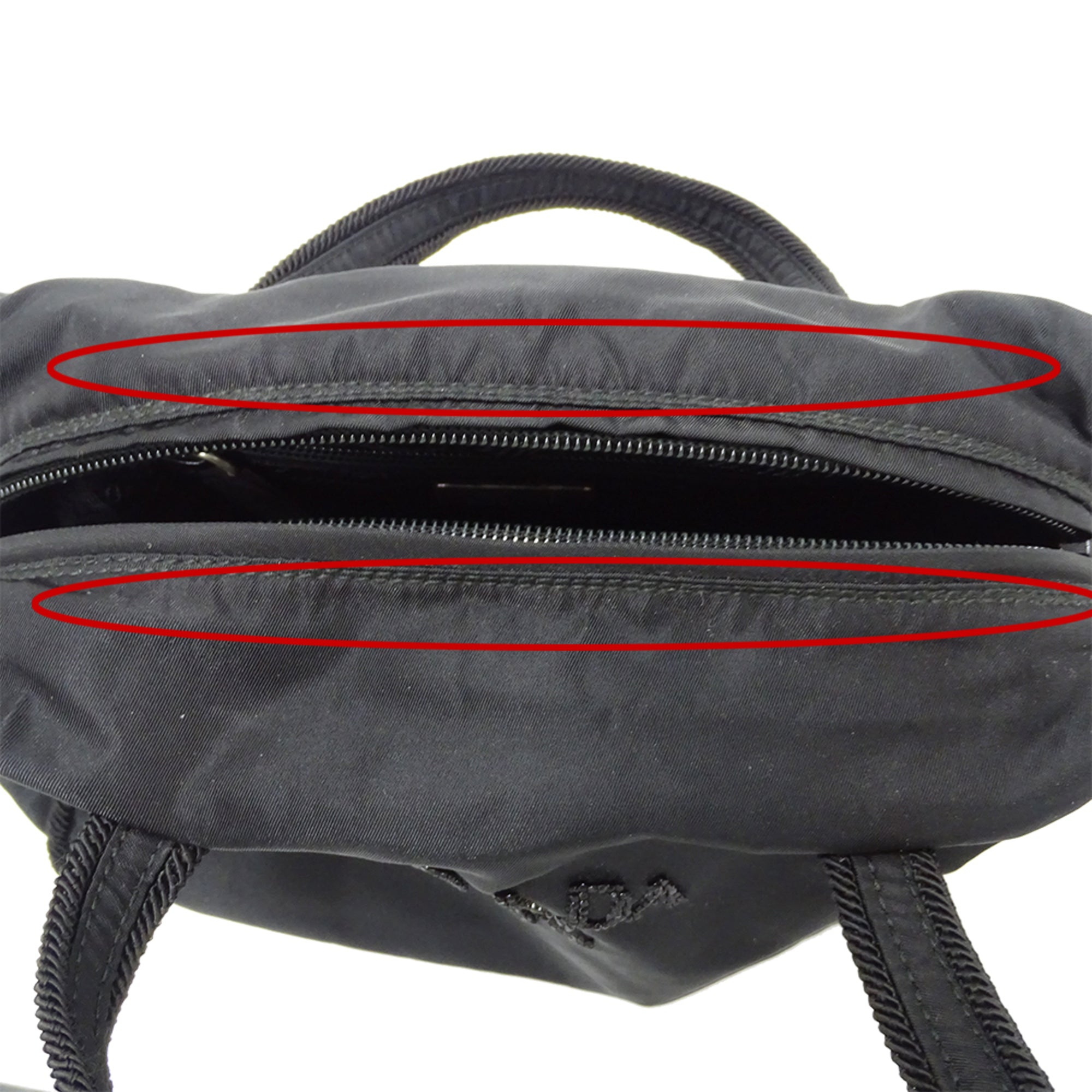 Prada Black Nylon Beads Handbag (Pre-Owned)