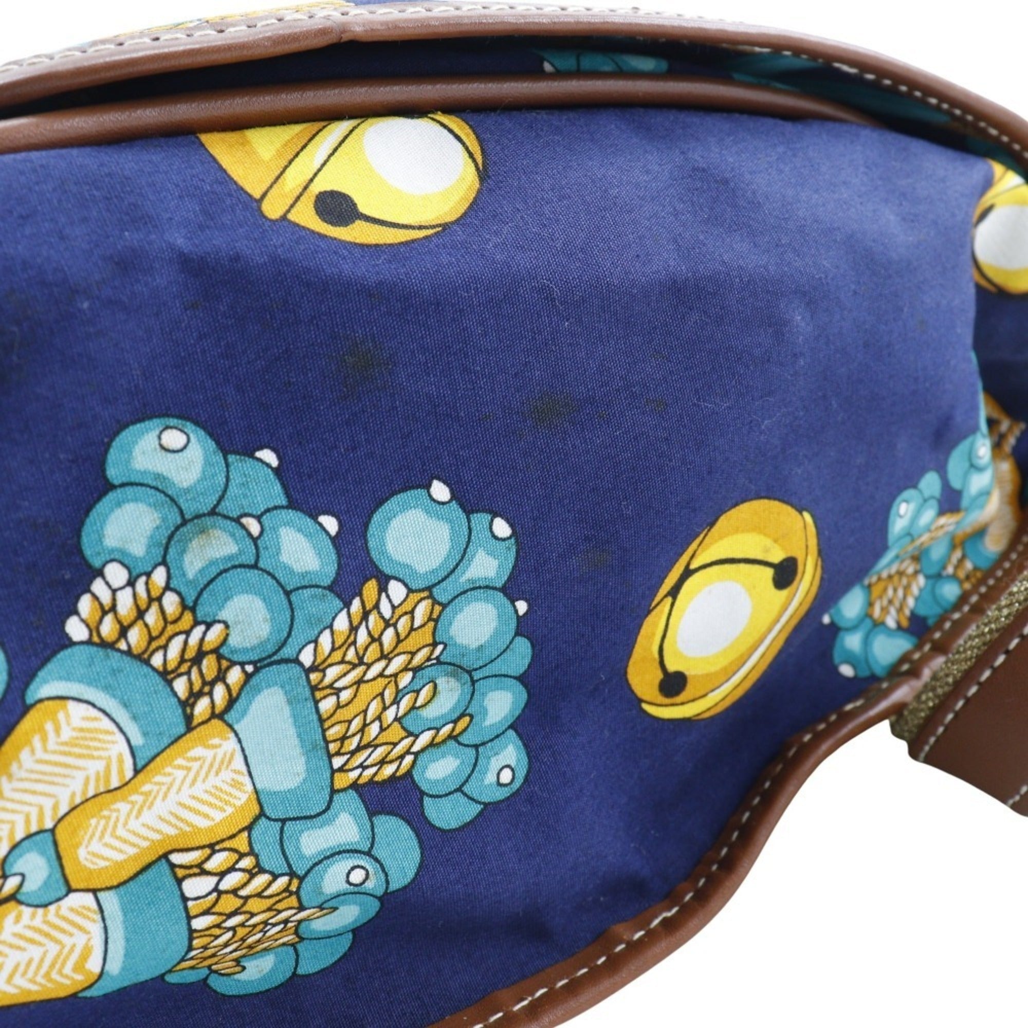 Loewe Navy Canvas Shoulder Bag (Pre-Owned)