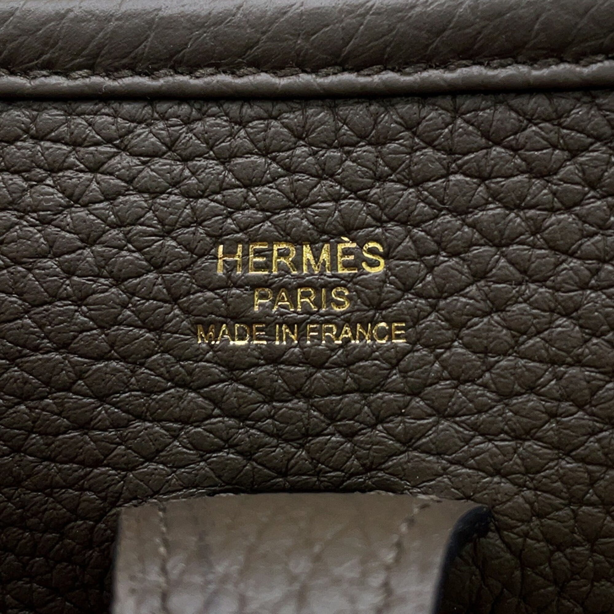 Hermes Brown Taurillon Clemence Leather Shoulder Bag