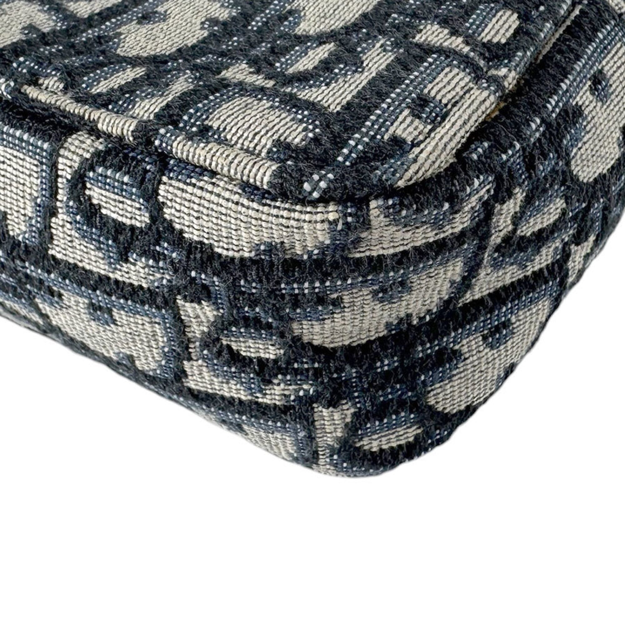 Christian Dior Navy Canvas Leather Fanny Pack (Pre-Owned)