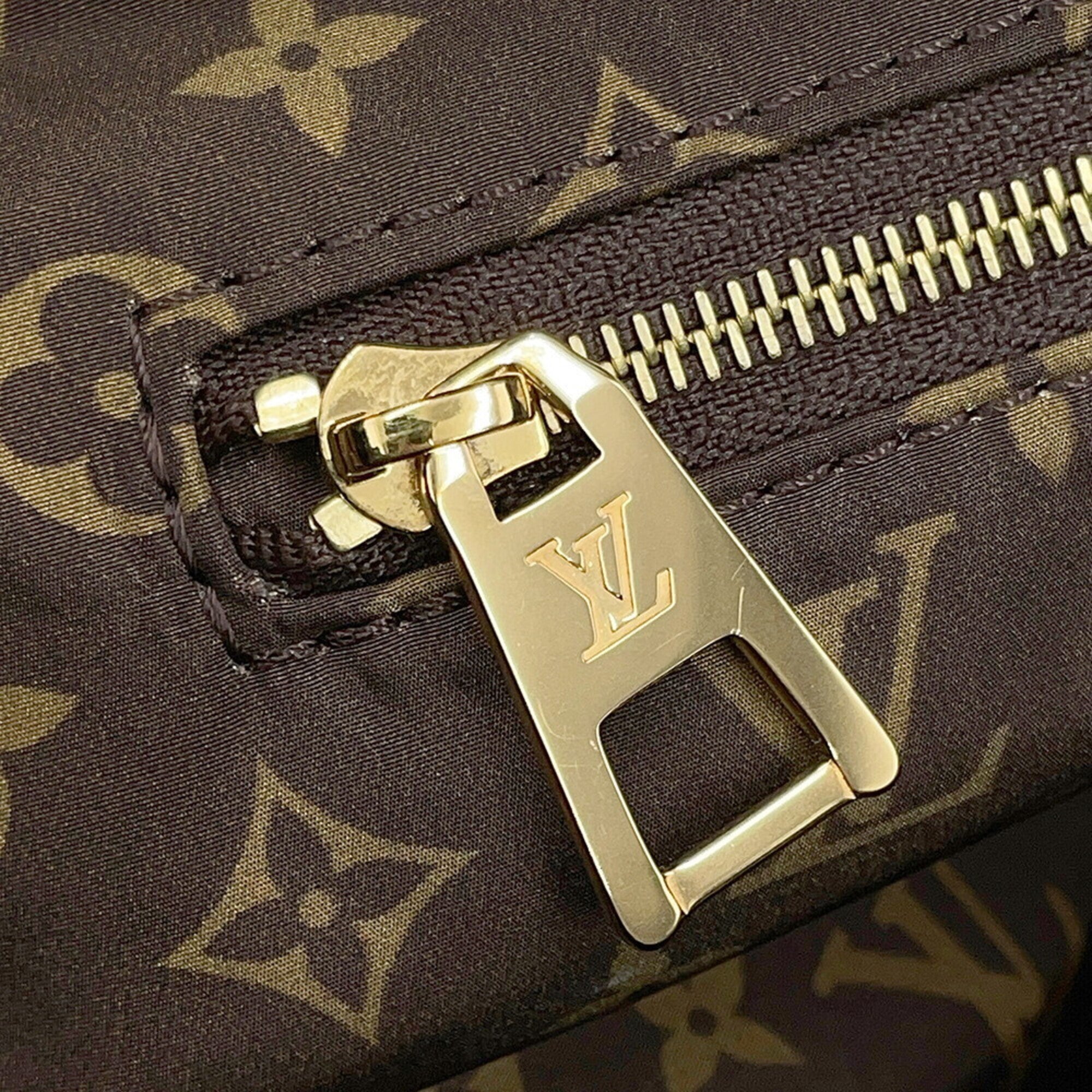 Louis Vuitton Black Noir Nylon Monogram Handbag Tote Bag (Pre-Owned)