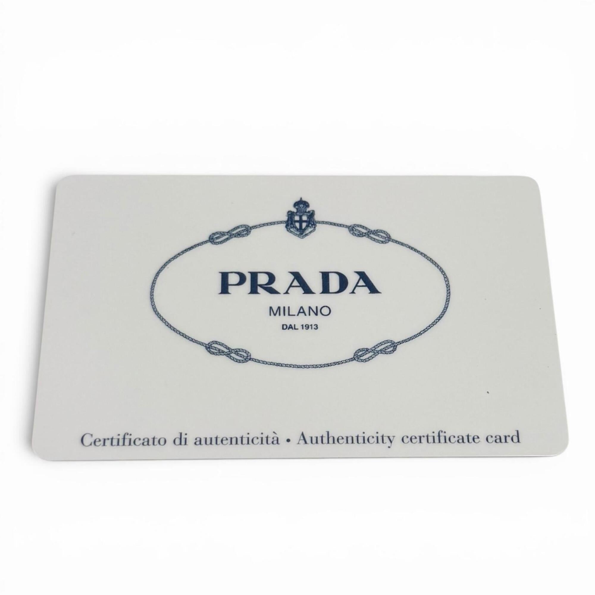 Prada Black Leather Pouch Shoulder Bag (Pre-Owned)