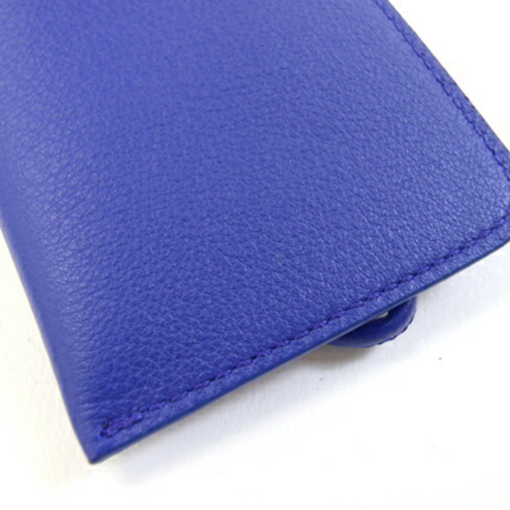 Salvatore Ferragamo Blue Leather Pouch (Pre-Owned)