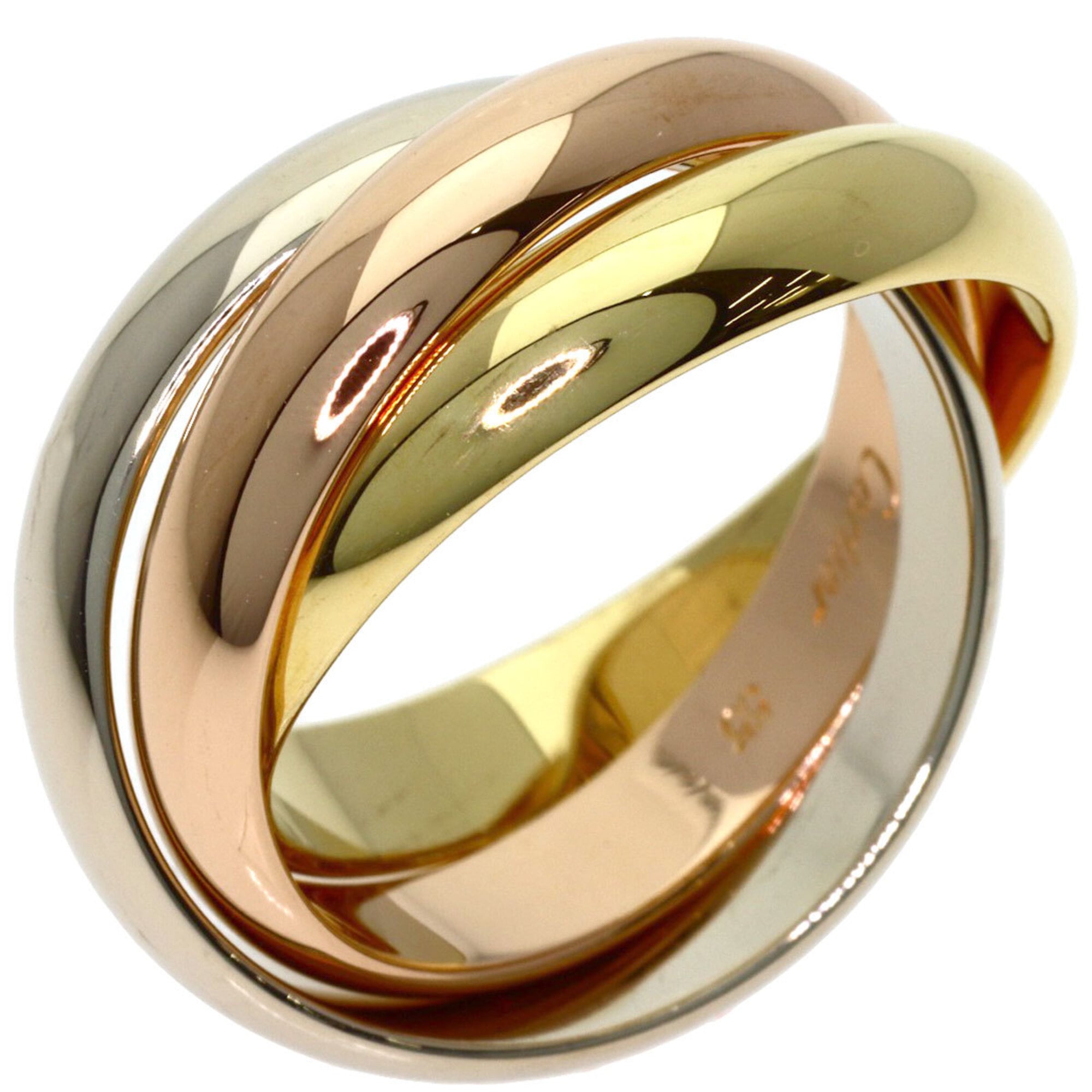 Cartier Trinity Yellow Gold (18K) Pink Gold (18K) White Gold (18K) Band Ring (Pre-Owned)