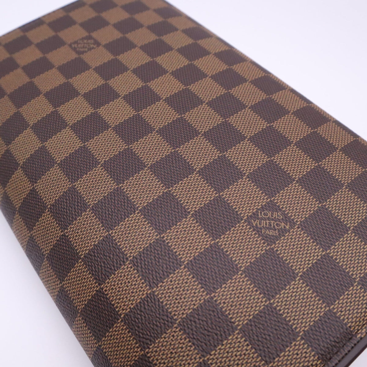 Louis Vuitton Damier Beige Brown Coated Canvas Leather Shoulder Bag (Pre-Owned)