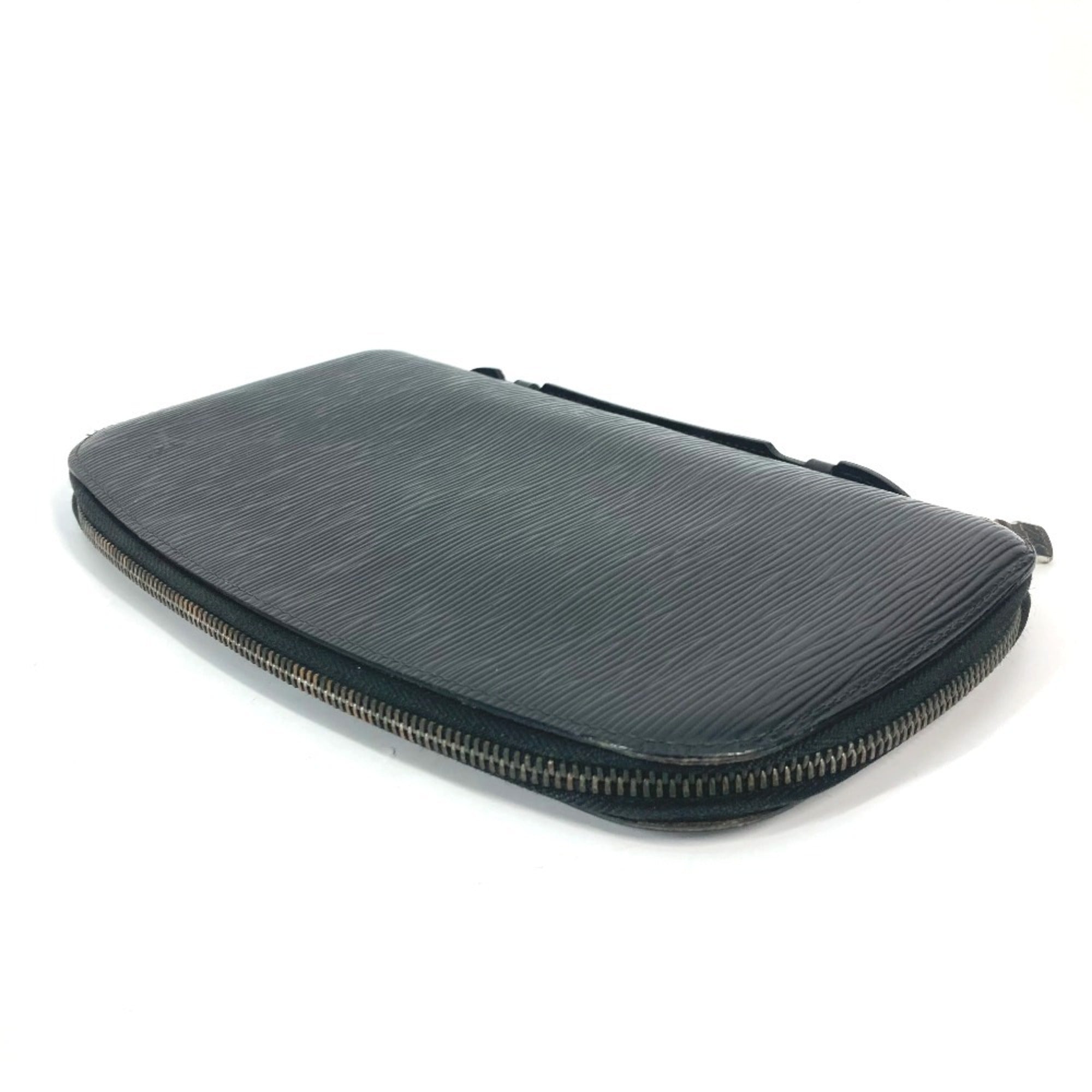 Louis Vuitton Epi Black Noir Epi Leather Clutch Bag Handbag (Pre-Owned)