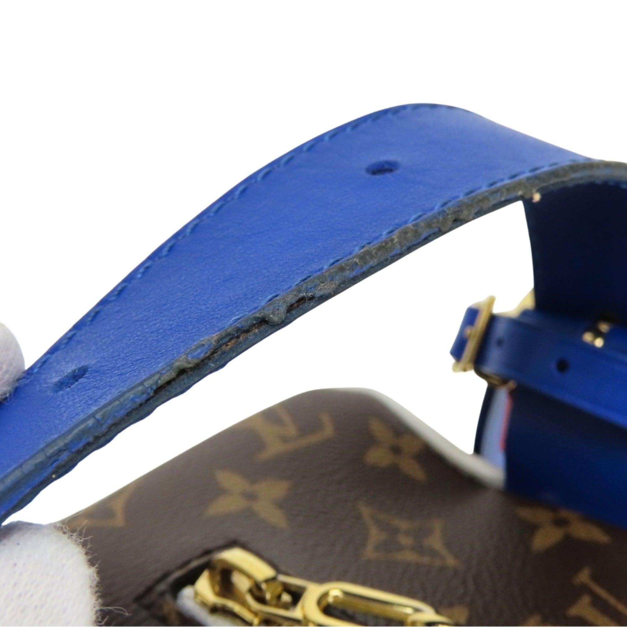 Louis Vuitton Monogram Blue Brown Monogram Handbag (Pre-Owned)