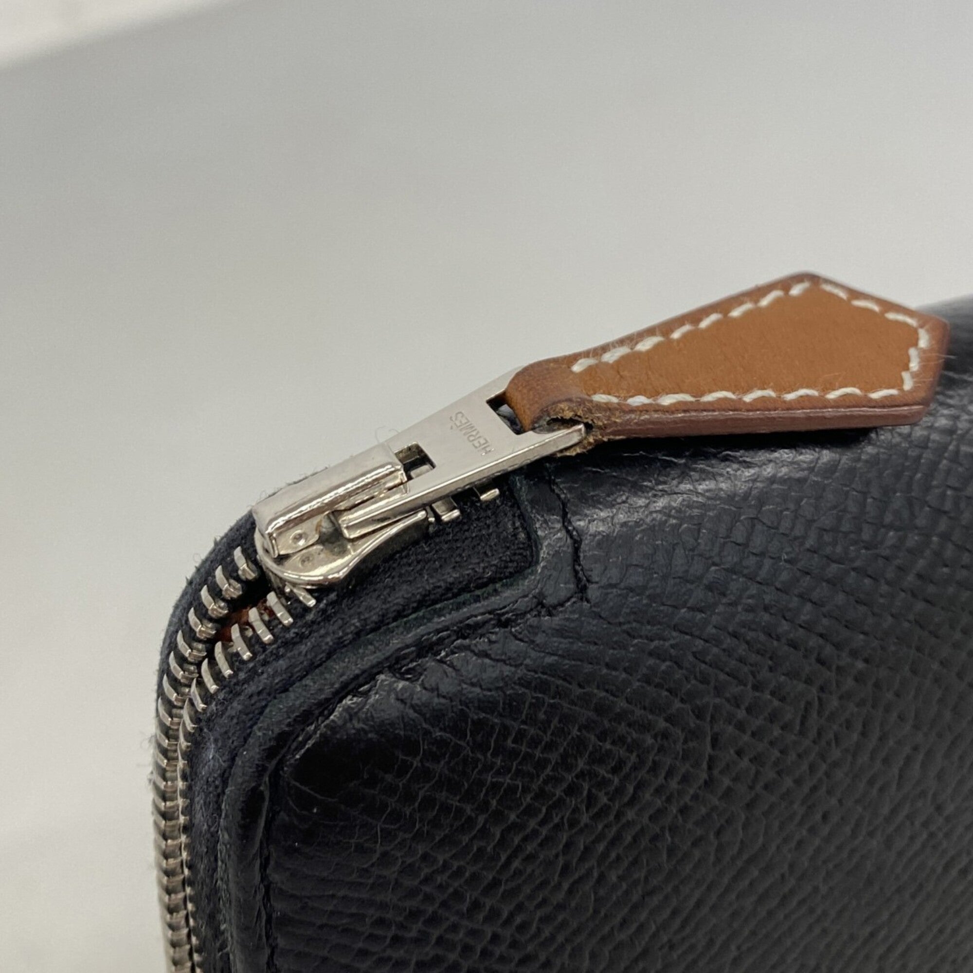 Hermes Black Epsom Leather Long Wallet (Bi-Fold) (Pre-Owned)