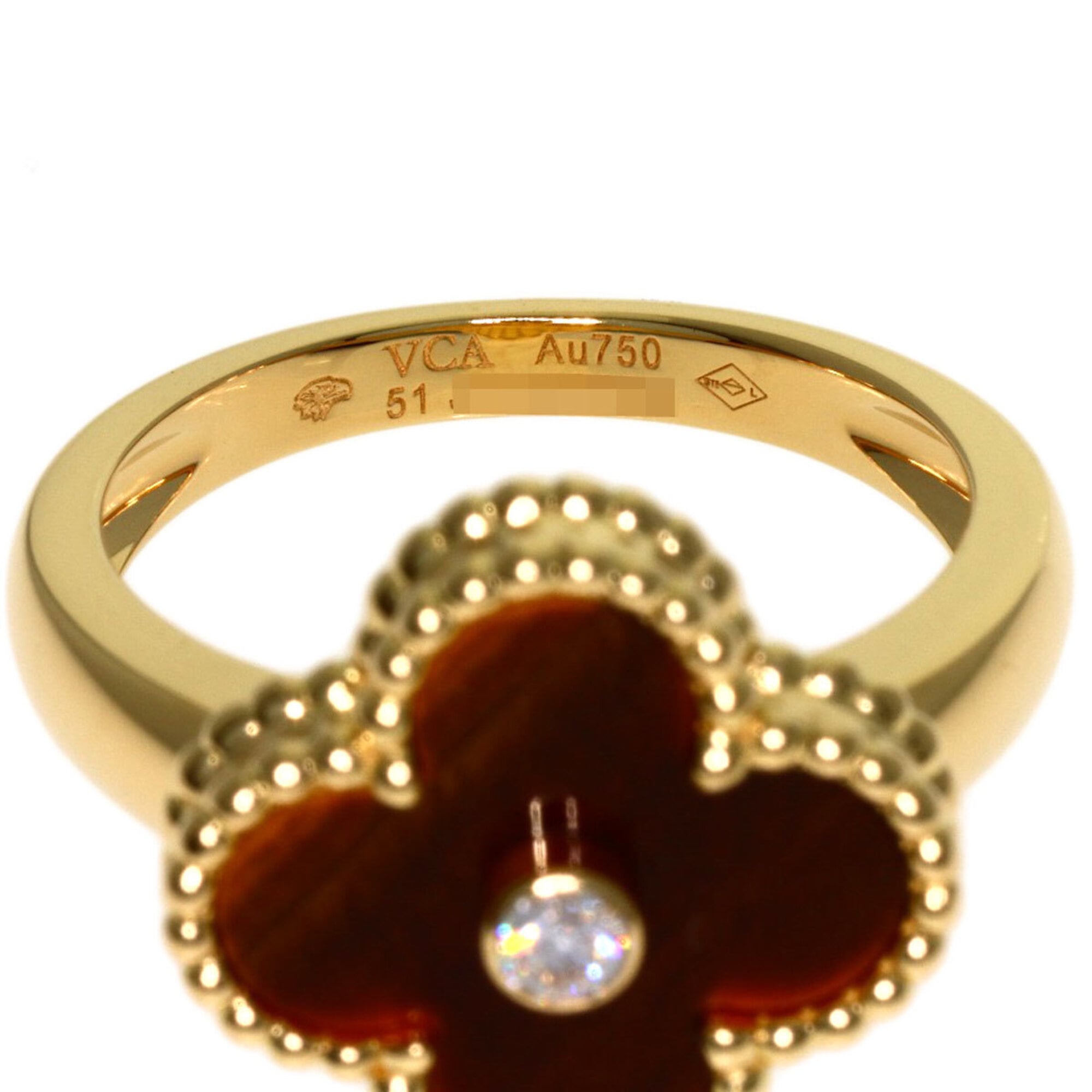 Van Cleef & Arpels Yellow Gold Yellow Gold Band Ring (Pre-Owned)