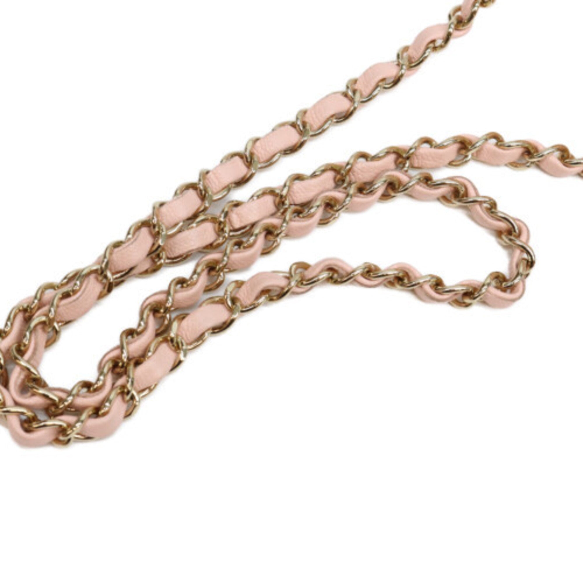 Chanel Pink Grained Calfskin Shoulder Bag (Pre-Owned)