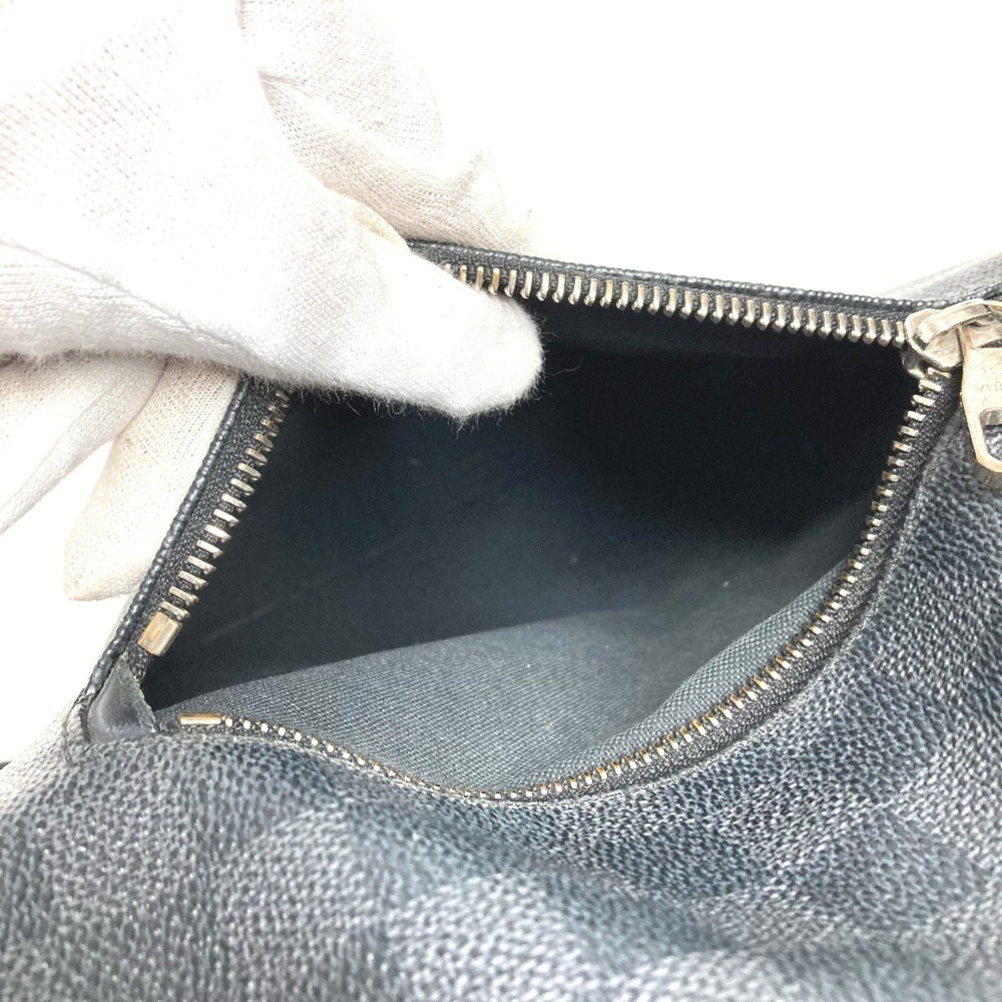 Louis Vuitton Black Damier Graphite Shoulder Bag (Pre-Owned)