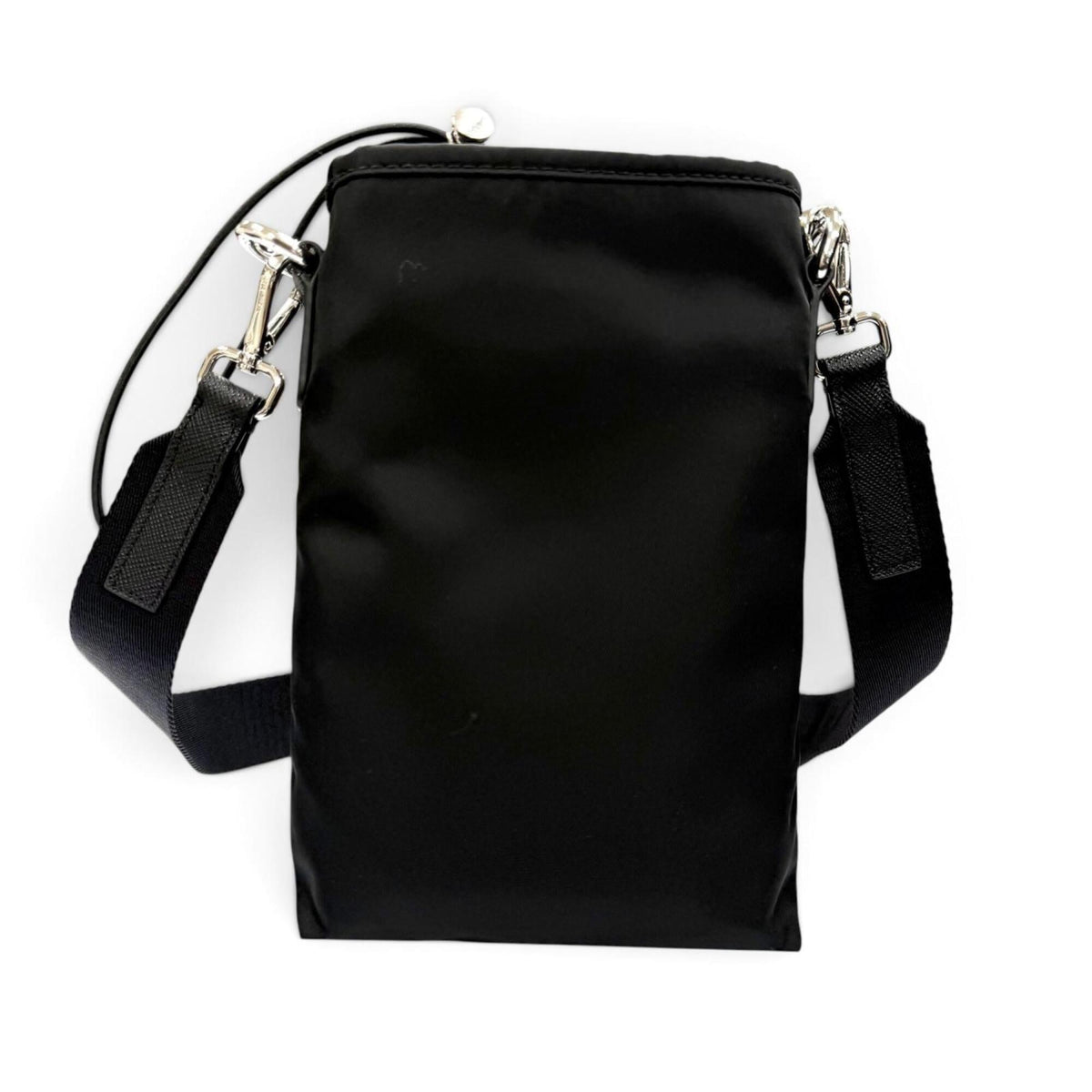Prada Black Nylon Leather Shoulder Bag (Pre-Owned)