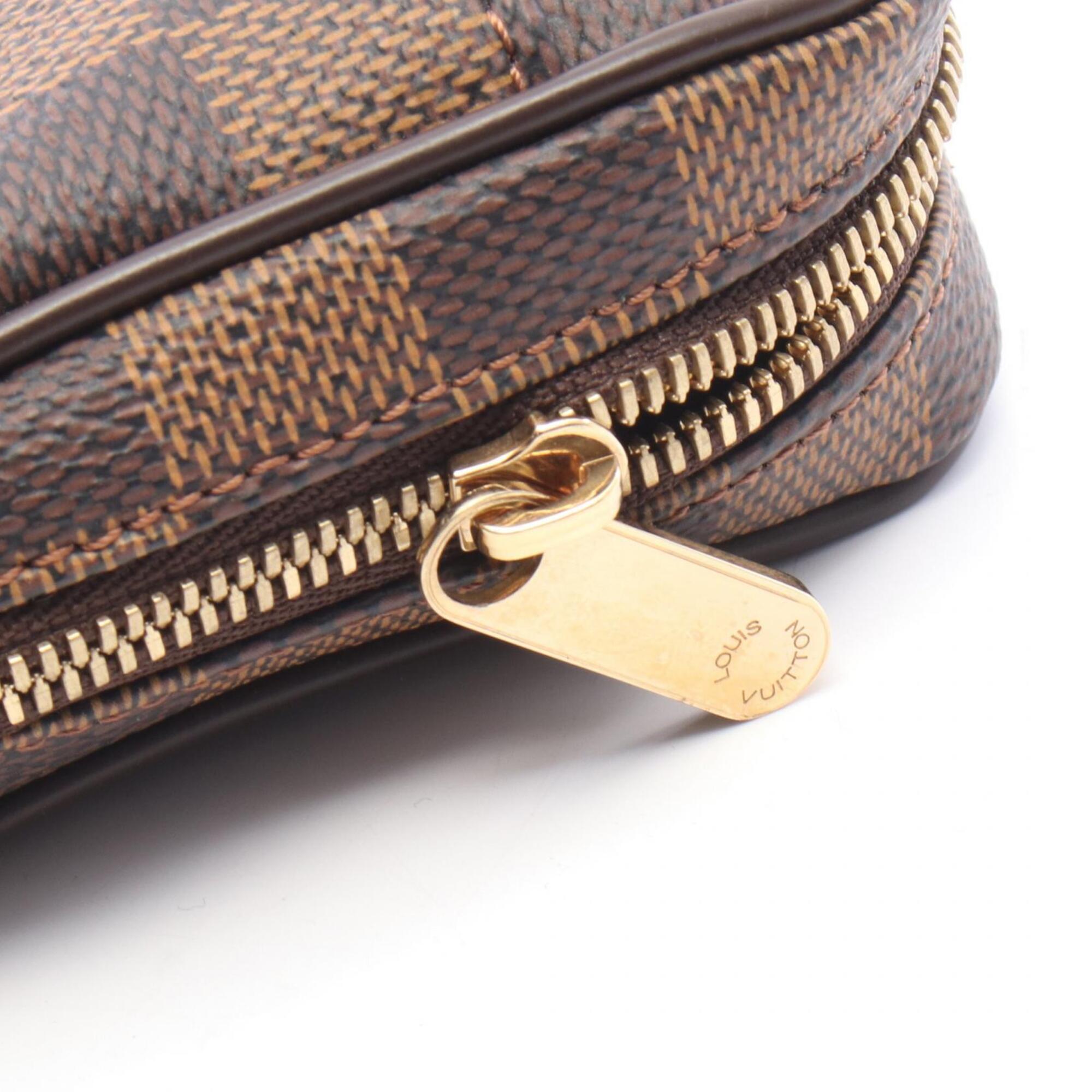 Louis Vuitton Brown Damier Canvas Pvc Leather Handbag (Pre-Owned)
