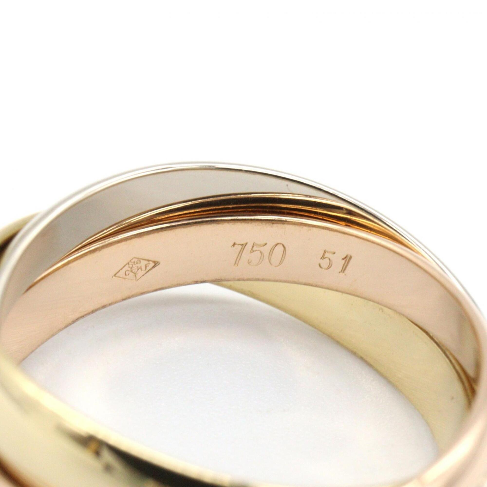 Cartier Gold Silver Yellow Gold (18K) Pink Gold (18K) White Gold (18K) Band Ring (Pre-Owned)