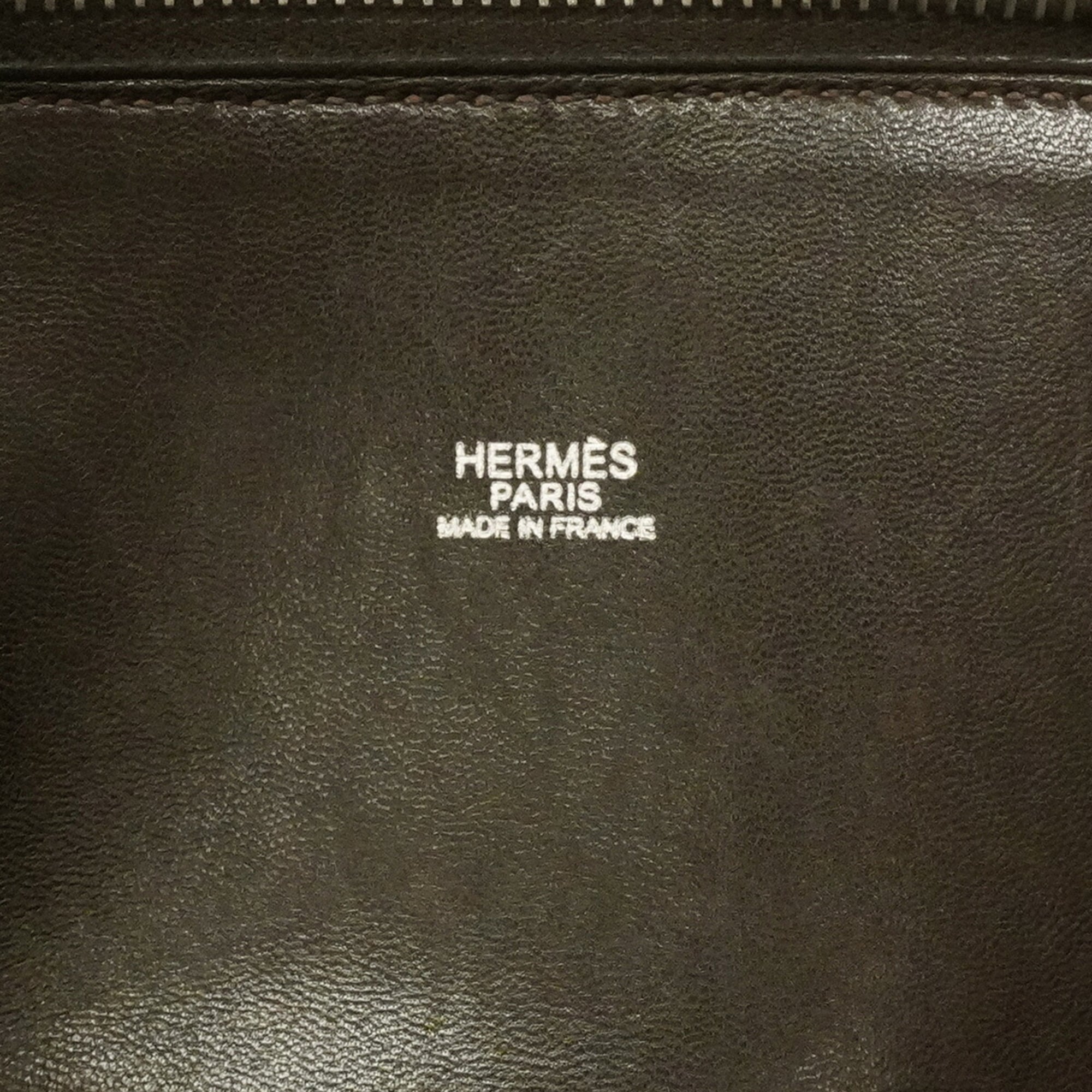 Hermes Brown Taurillon Clemence Leather Handbag (Pre-Owned)