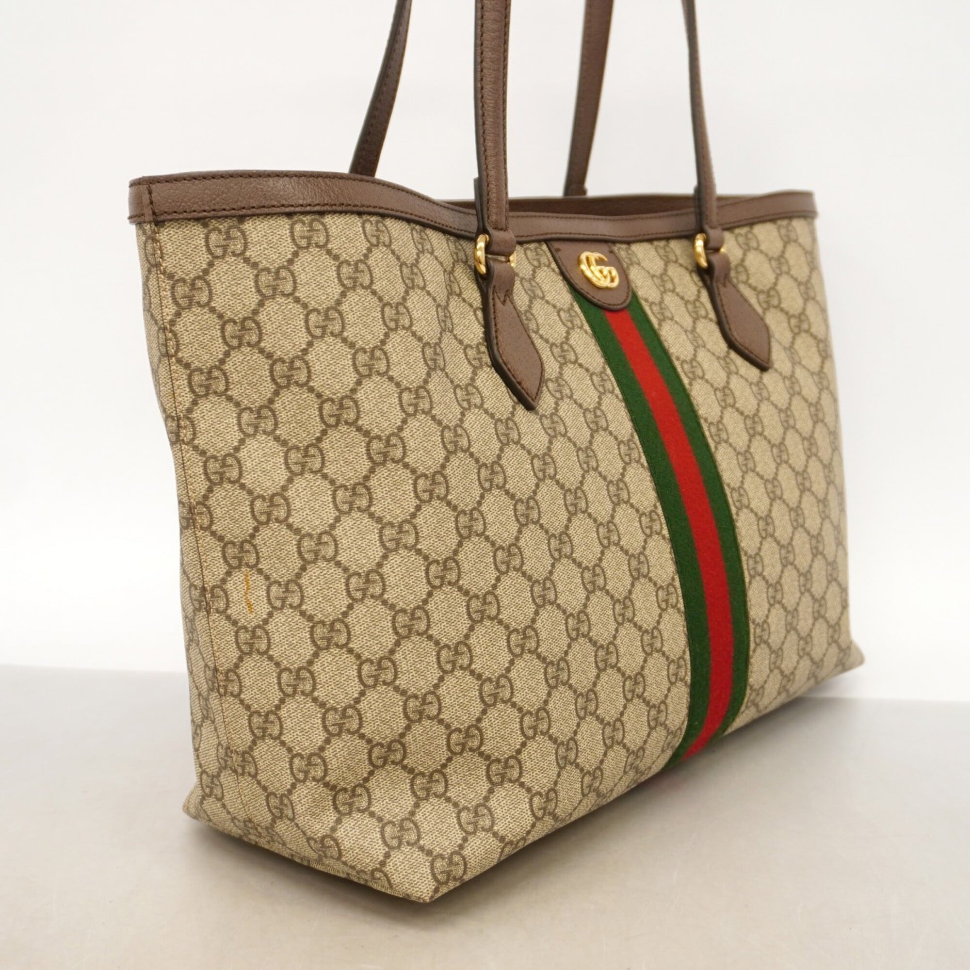 Gucci Brown Pvc Tote Bag (Pre-Owned)
