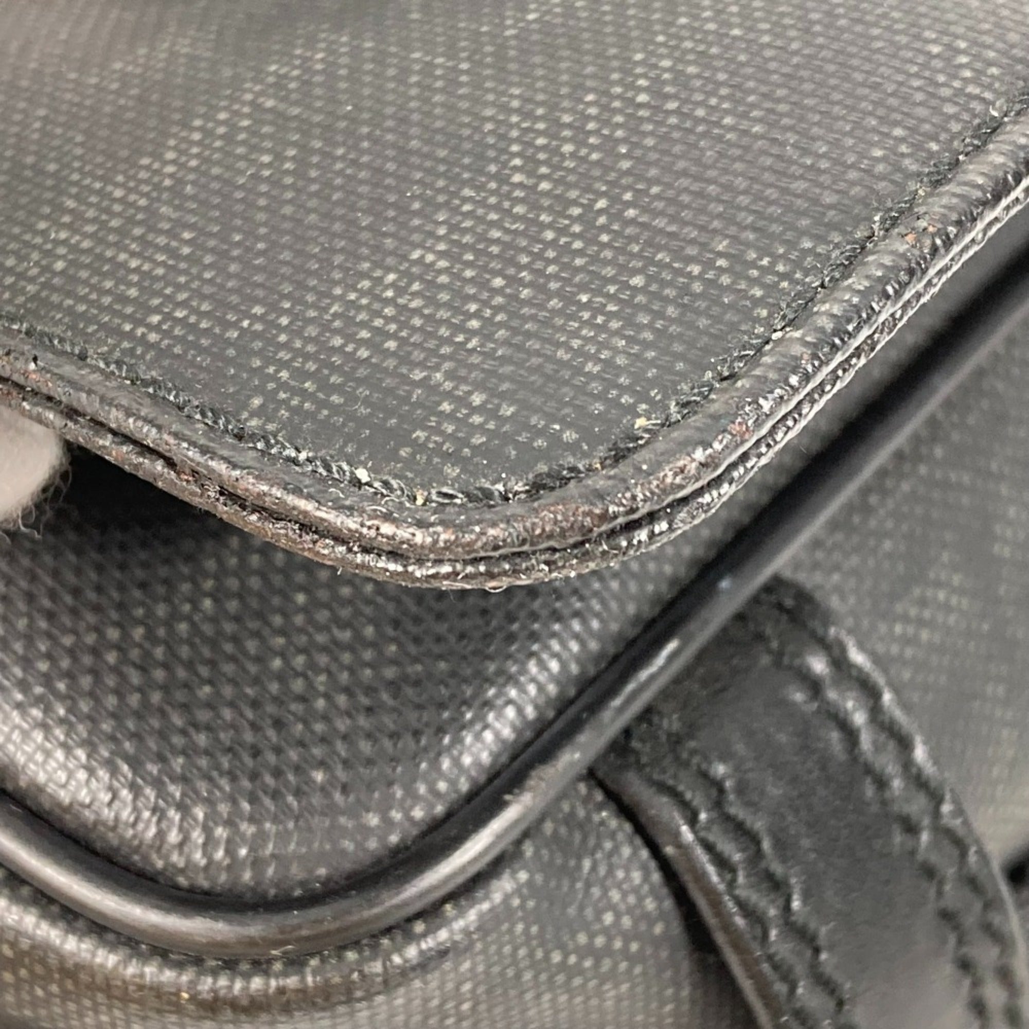 Dior Homme Black Pvc Messenger Bag Shoulder Bag (Pre-Owned)
