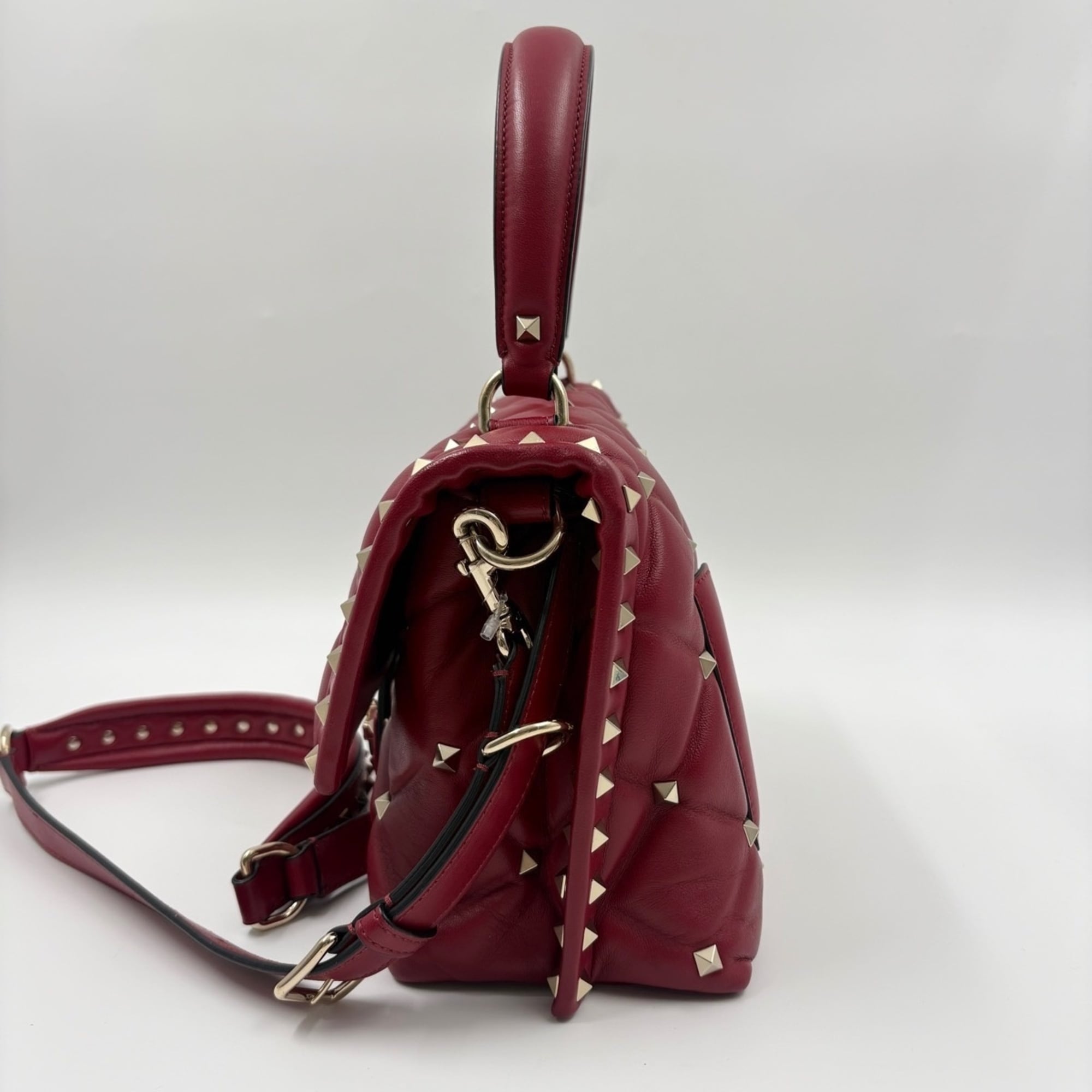 Valentino Red Color Handbag Shoulder Bag (Pre-Owned)