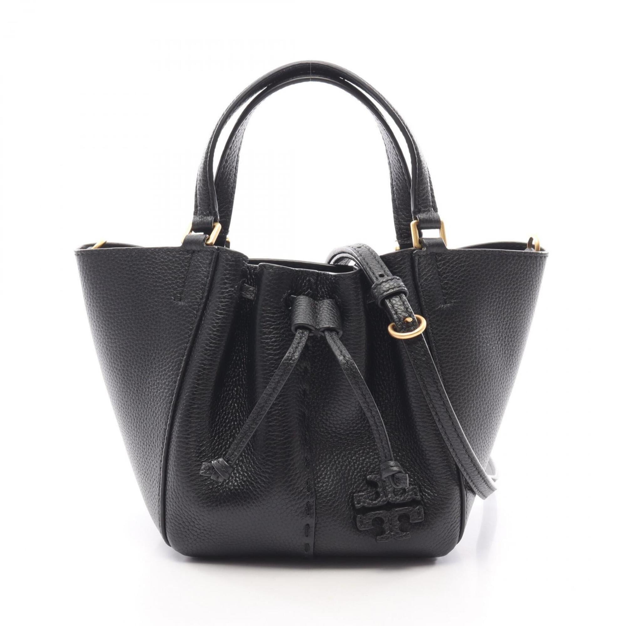 Tory Burch Black Leather Handbag (Pre-Owned)