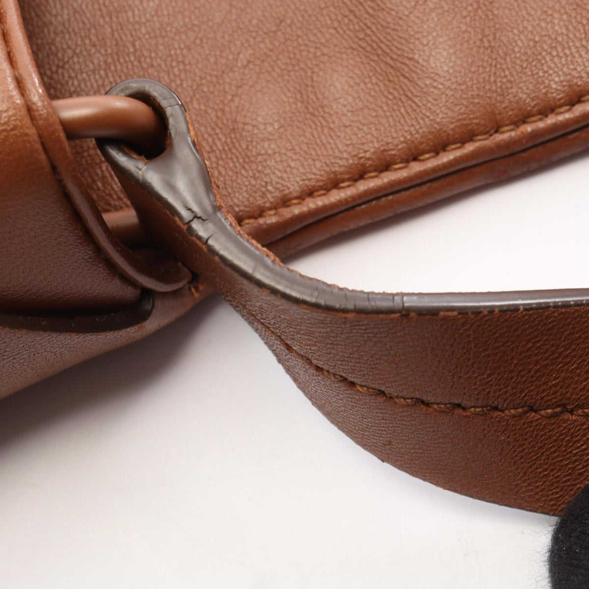 Miu Miu Brown Leather Handbag Shoulder Bag (Pre-Owned)