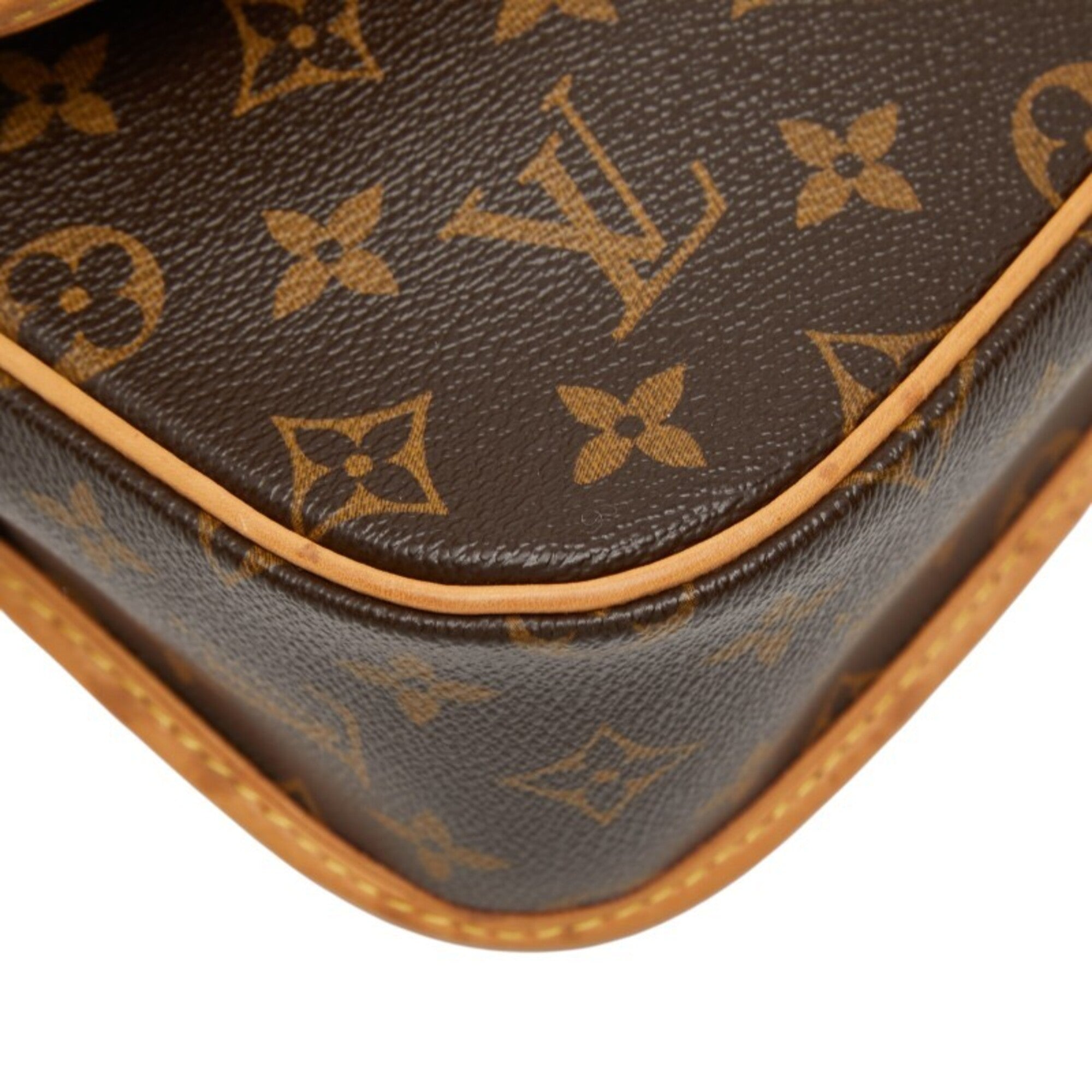 Louis Vuitton Brown Pvc Leather Shoulder Bag (Pre-Owned)