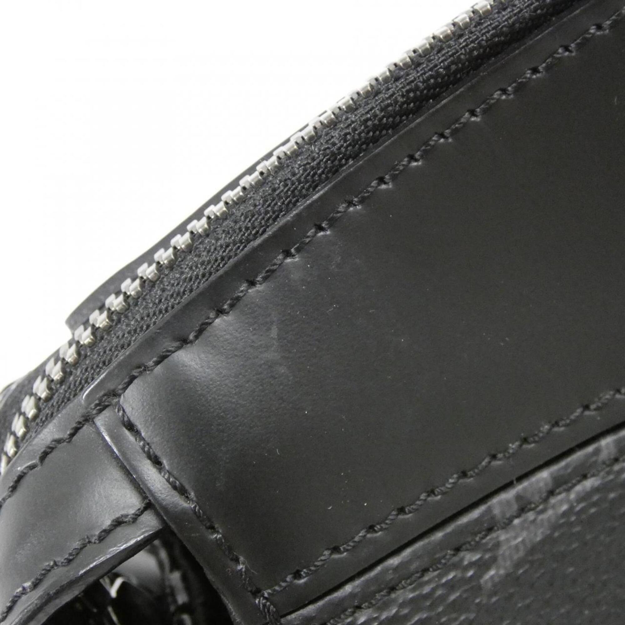 Louis Vuitton Monogram Eclipse Black Coated Canvas Briefcase Handbag (Pre-Owned)