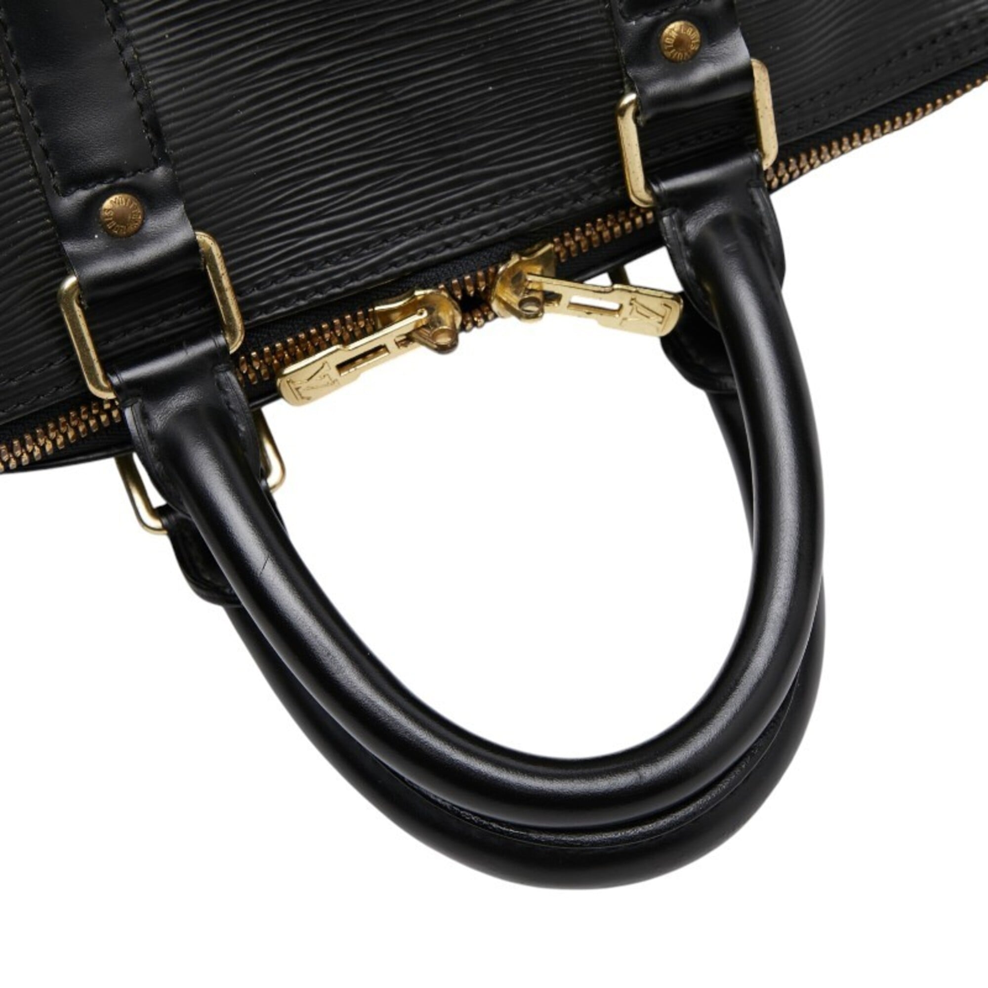 Louis Vuitton Epi Black Noir Leather Boston Bag (Pre-Owned)